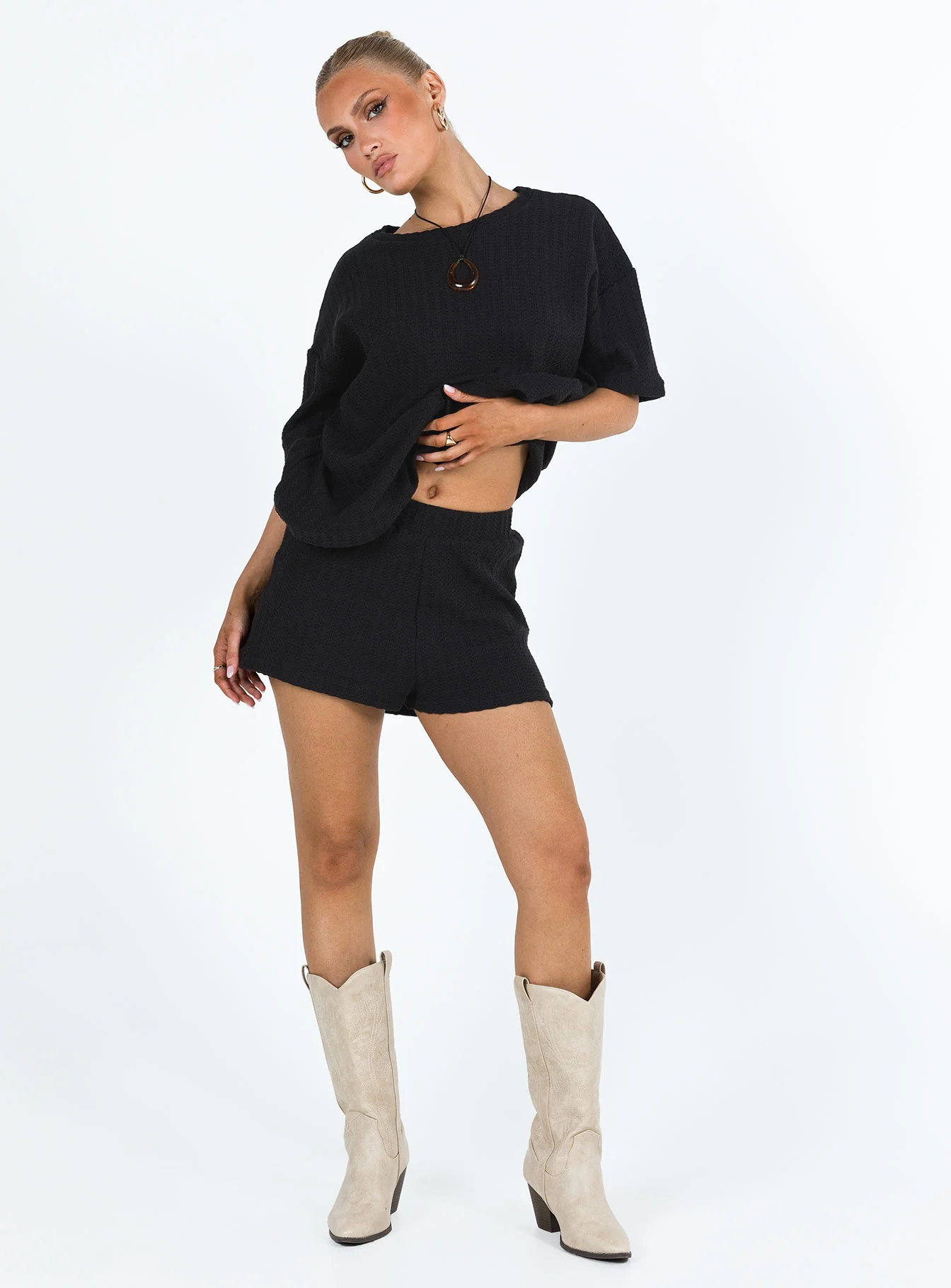Cammie Knit Set Black - Image 3