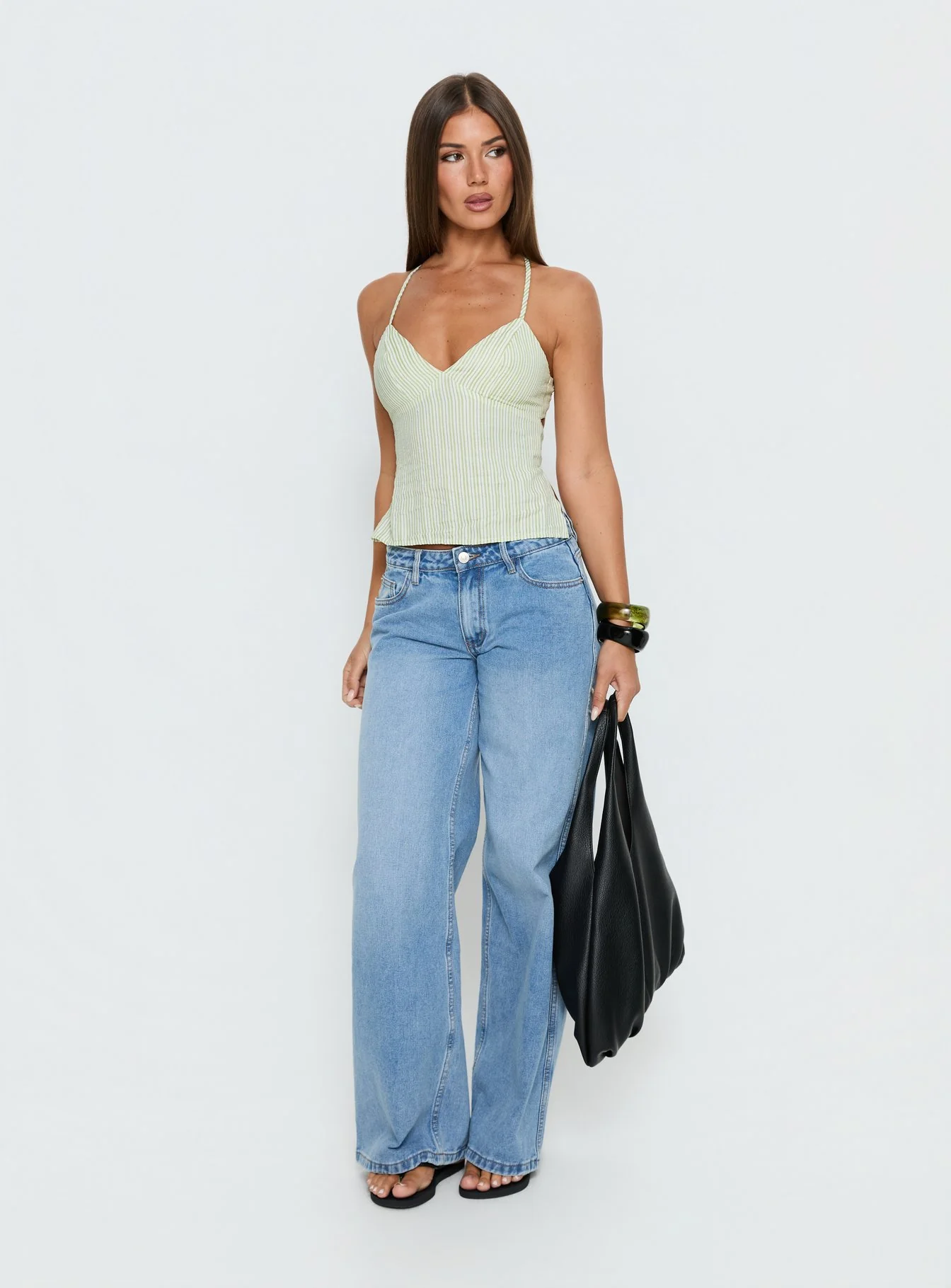 Candid Top Green Stripe - Image 3