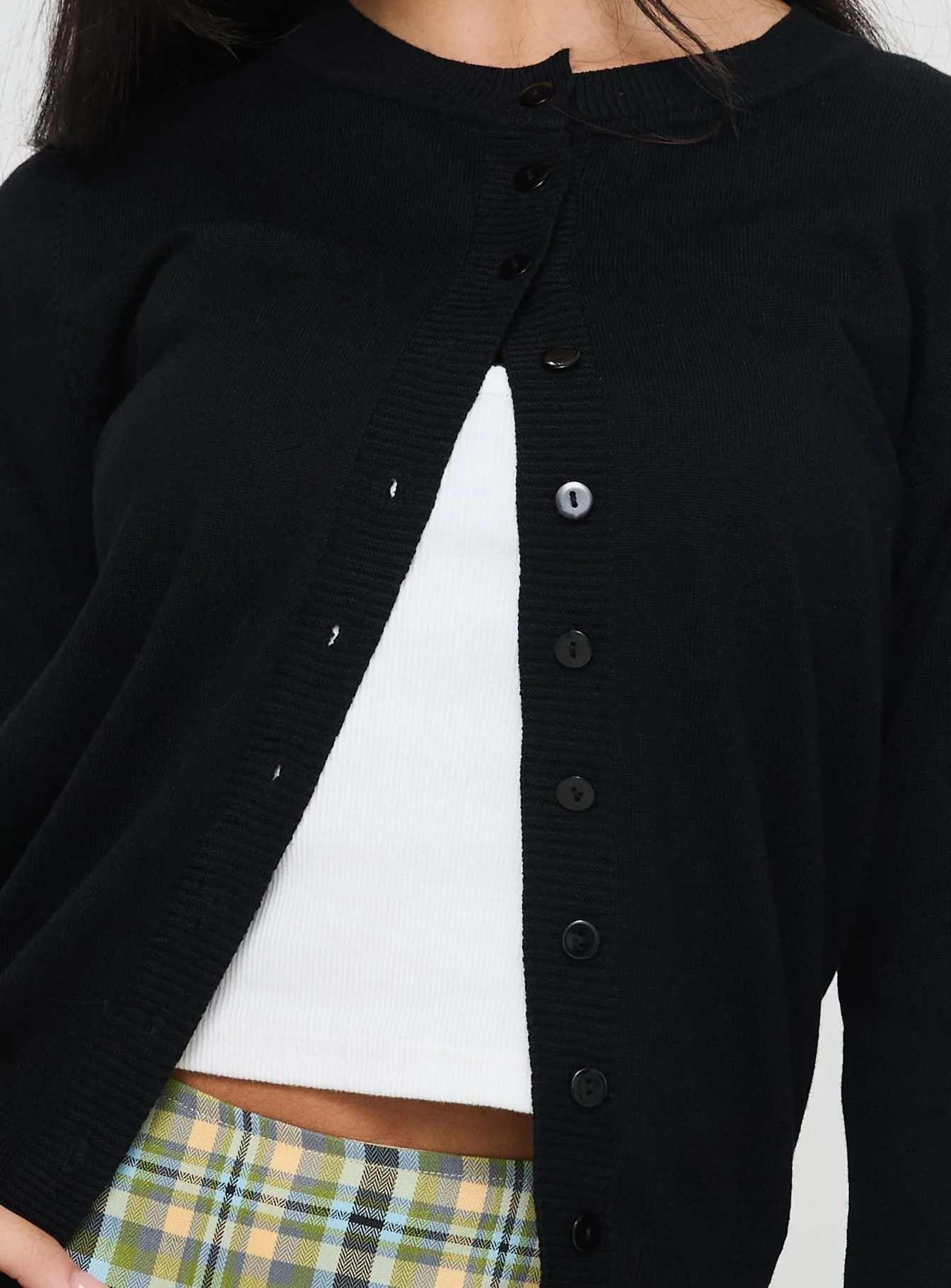 Capeside Knit Cardigan Black - Image 5