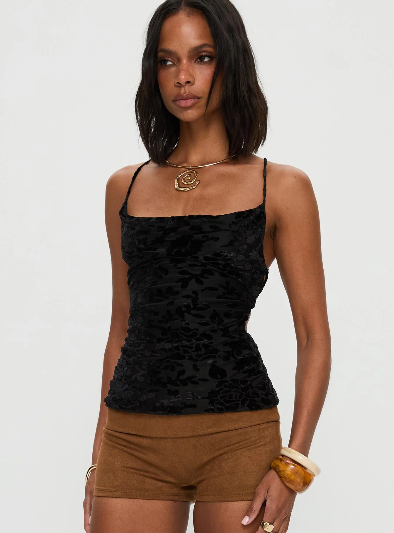 Celena Halter Top Black - Image 2