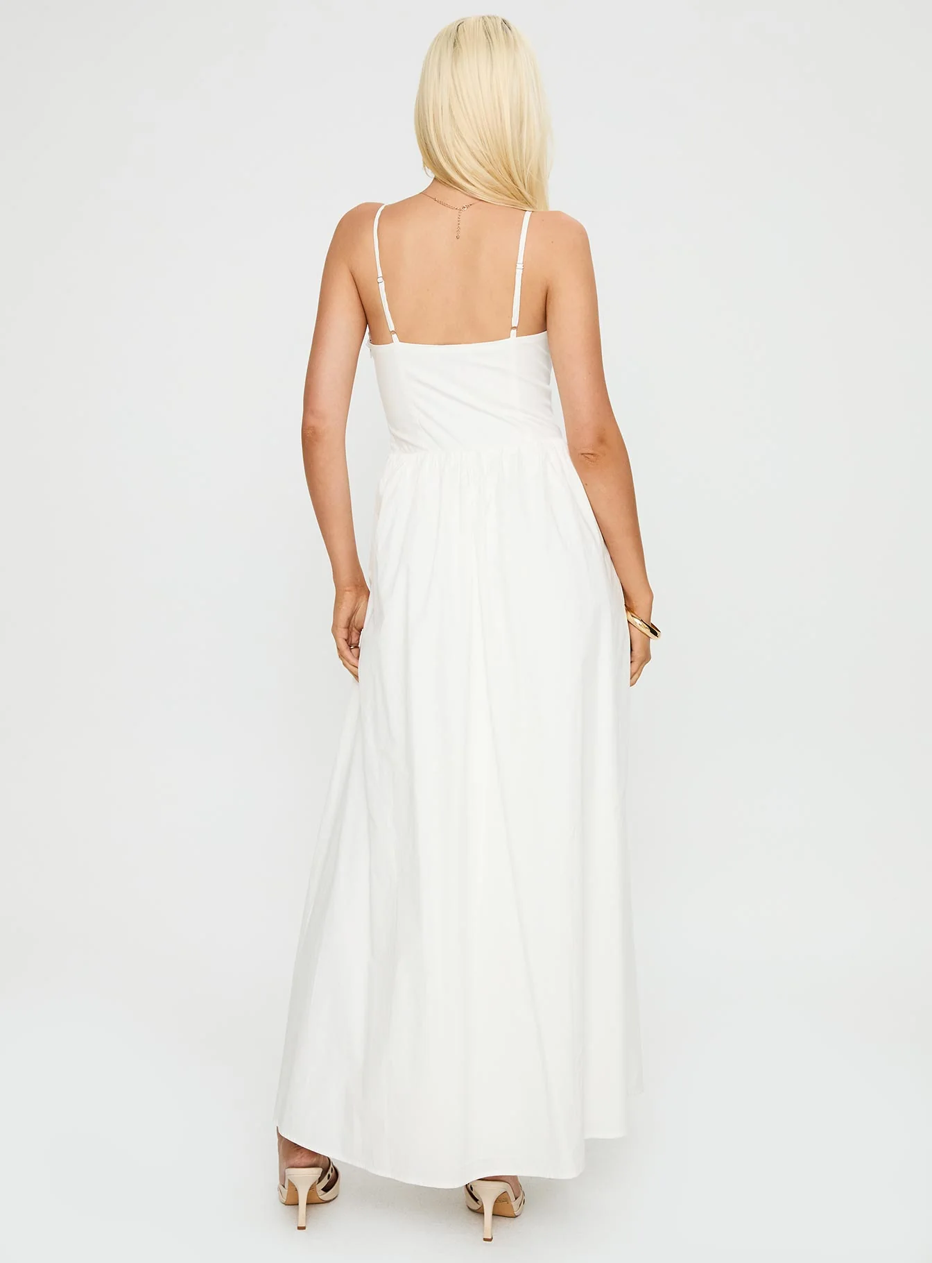 Ceremonious Maxi Dress White - Image 5