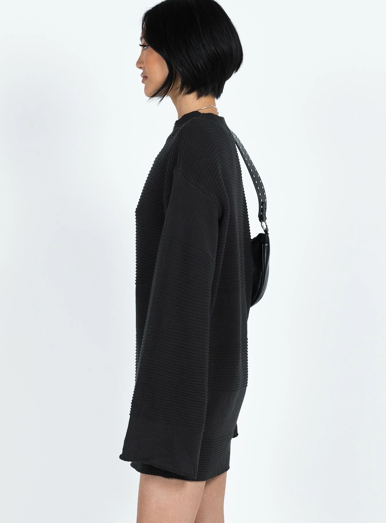 Cheyenne Knit Sweater Dress Black - Image 4