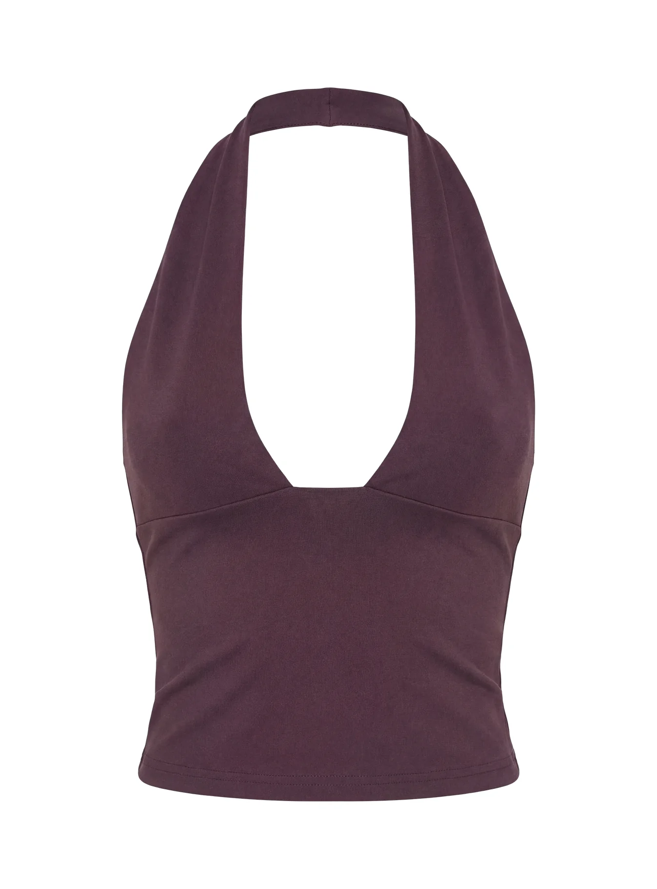 Daily Define Halter Tank Top Aubergine - Image 8