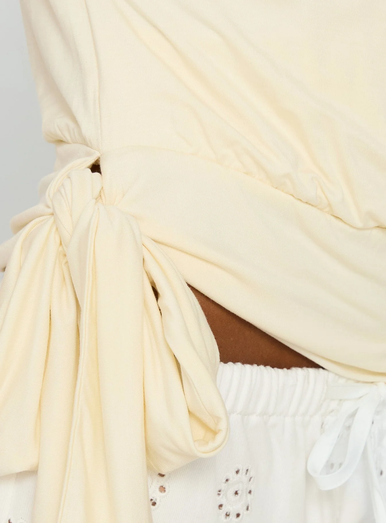 Clock Ticking Cinched Top Cream - Image 7