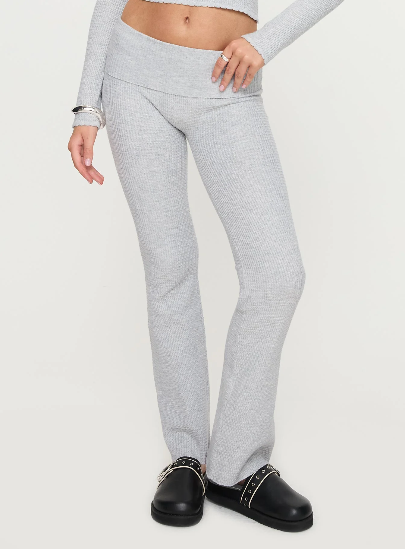 Closed Eyes Flared Pant Grey - Image 2
