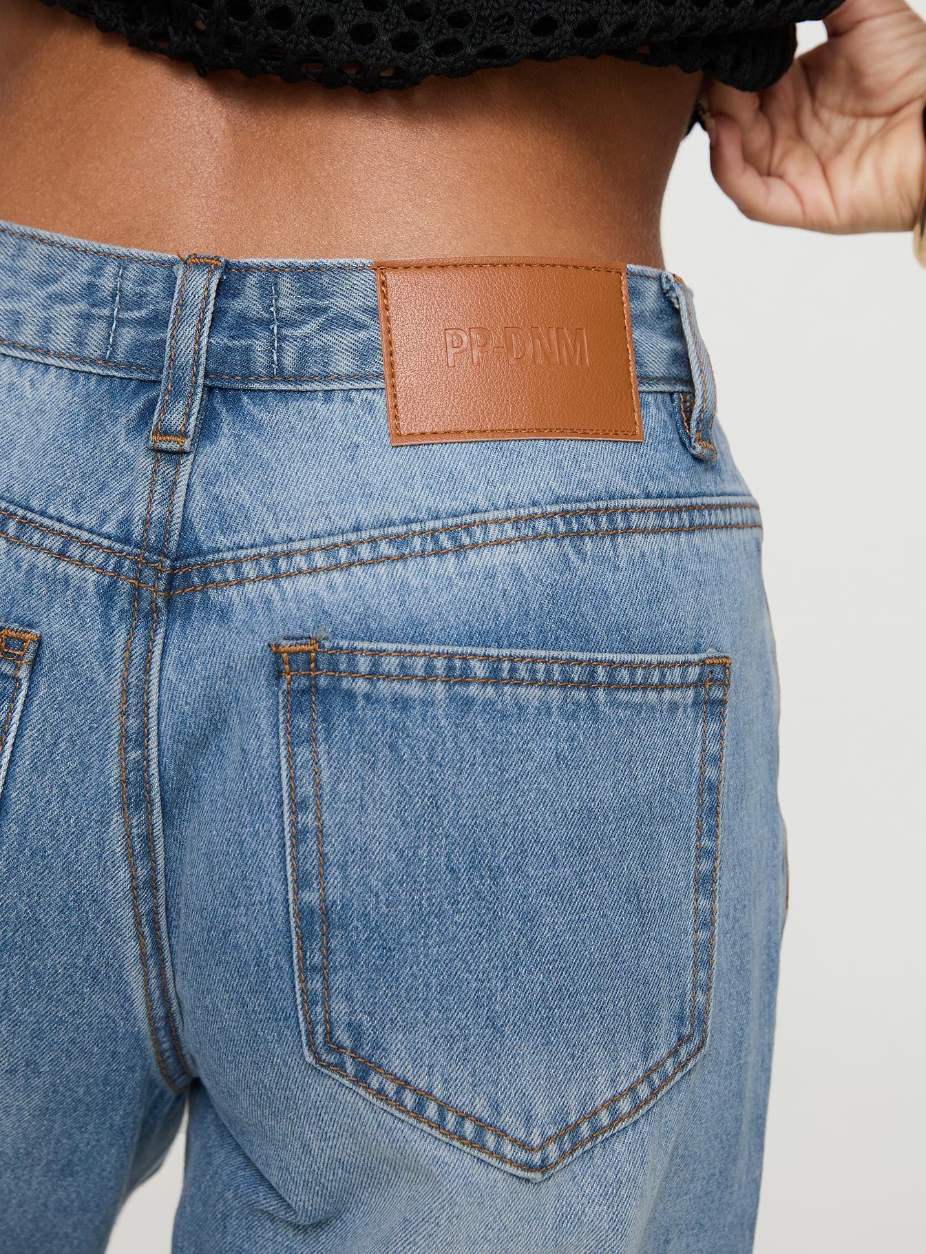 Colemane Mid Rise Flared Jeans Angel Blue - Image 6