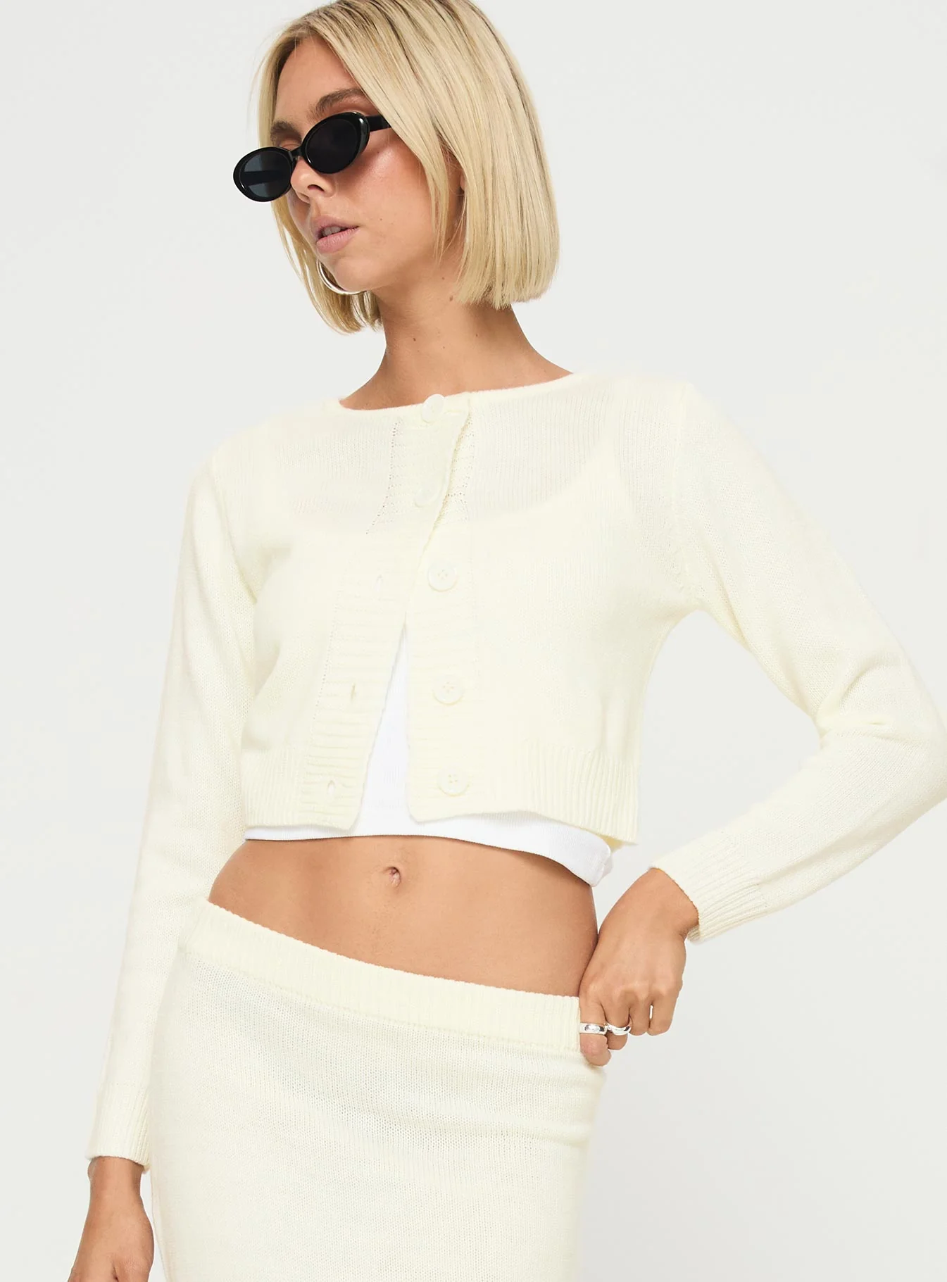 Collase Knit Sweater Cream - Image 2
