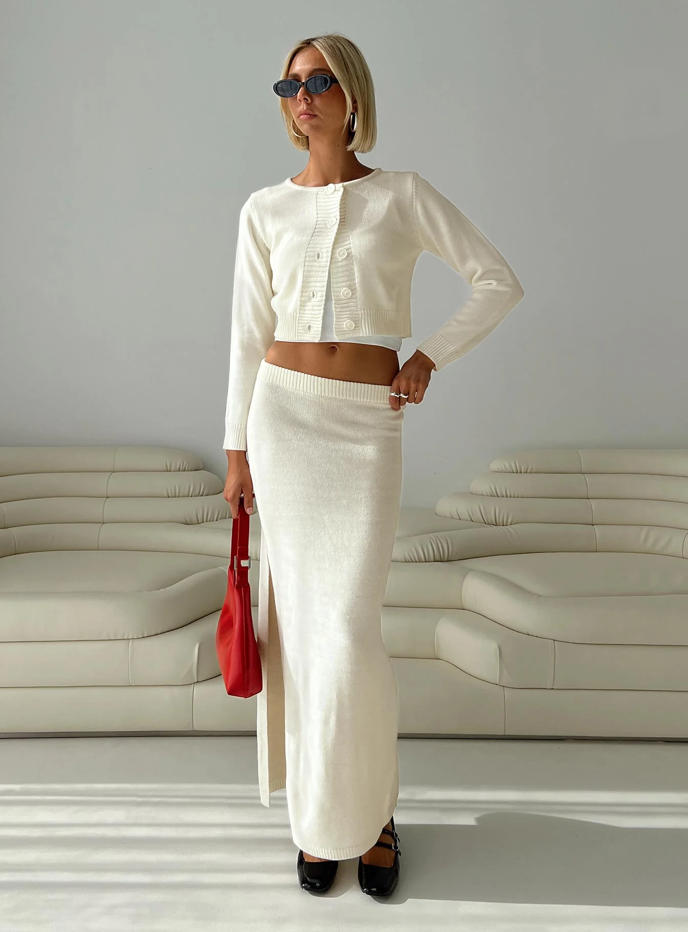 Collase Knit Sweater Cream - Image 9