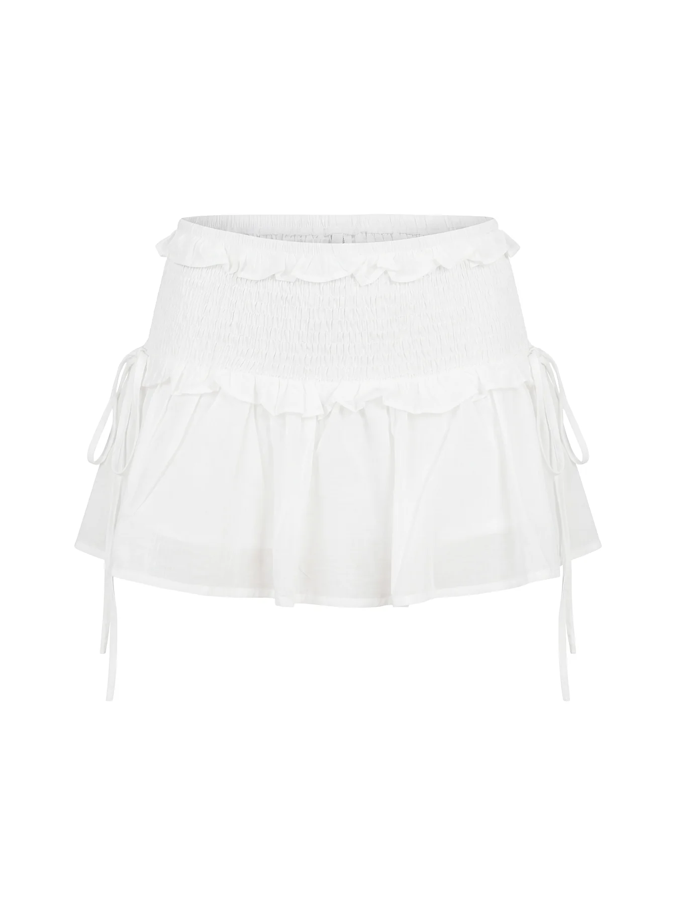 Corabel Ruffle Skort White - Image 9
