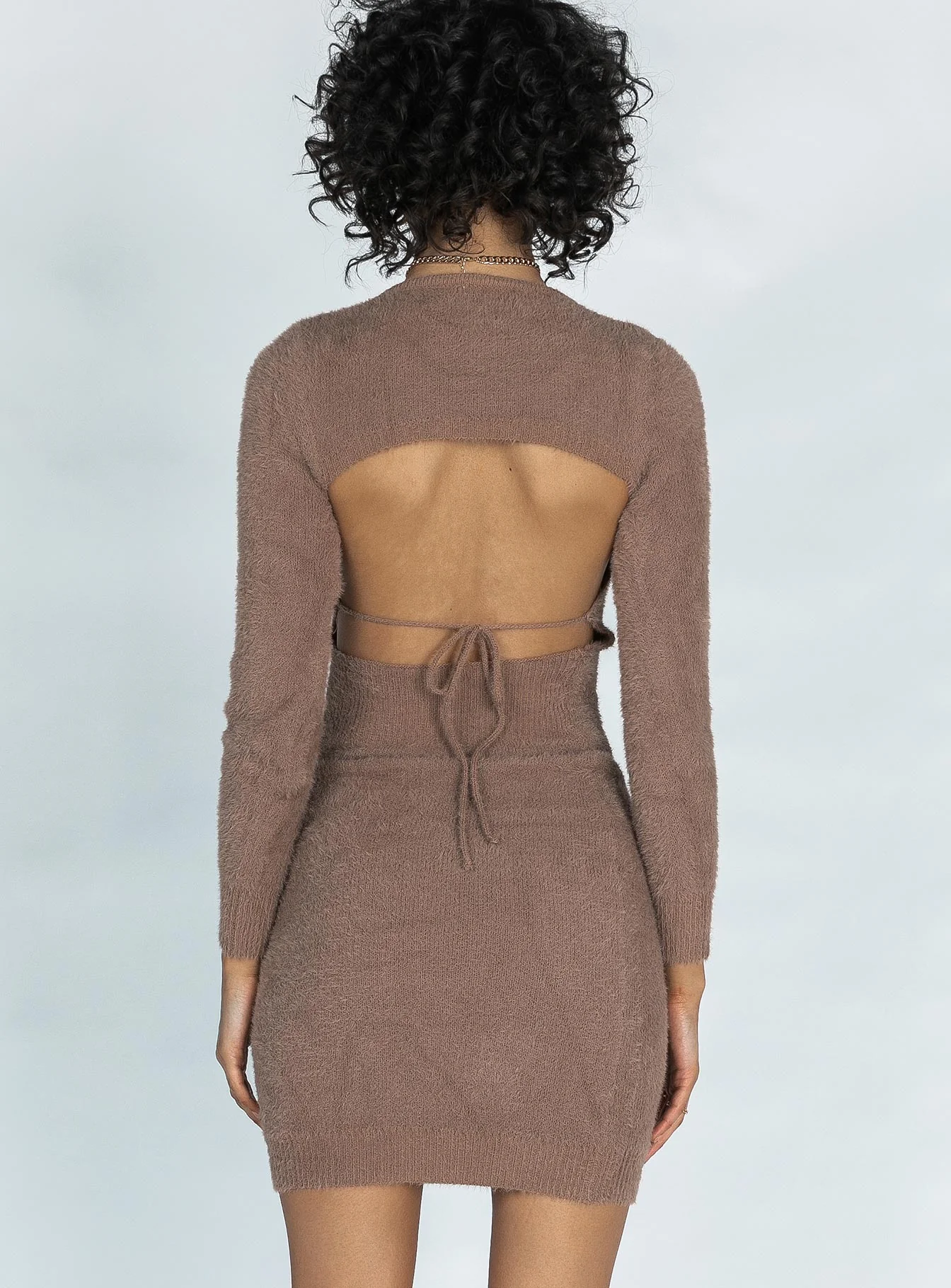 Dani Mini Dress Brown - Image 4