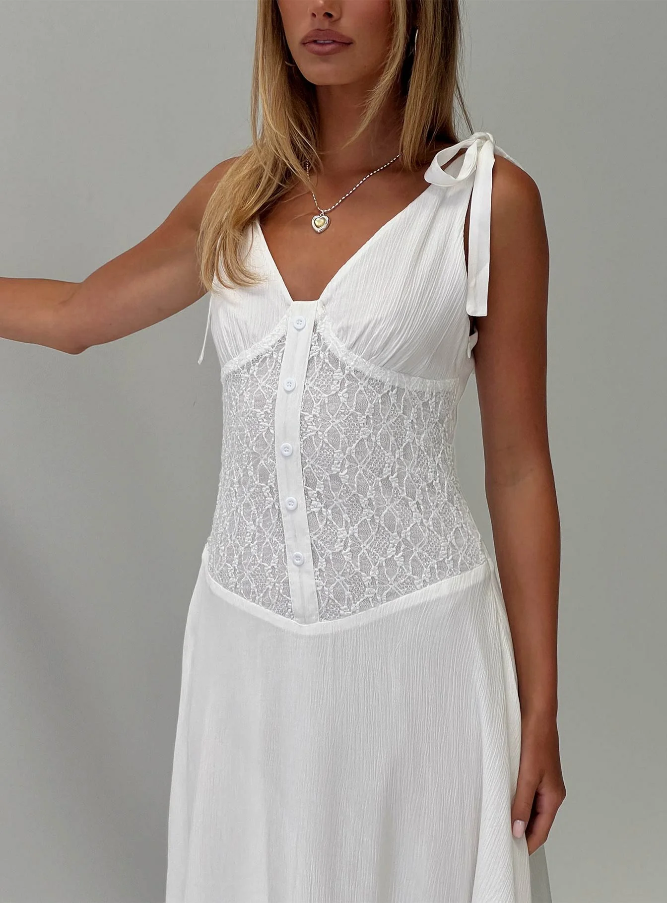 Danira Midi Dress White - Image 10