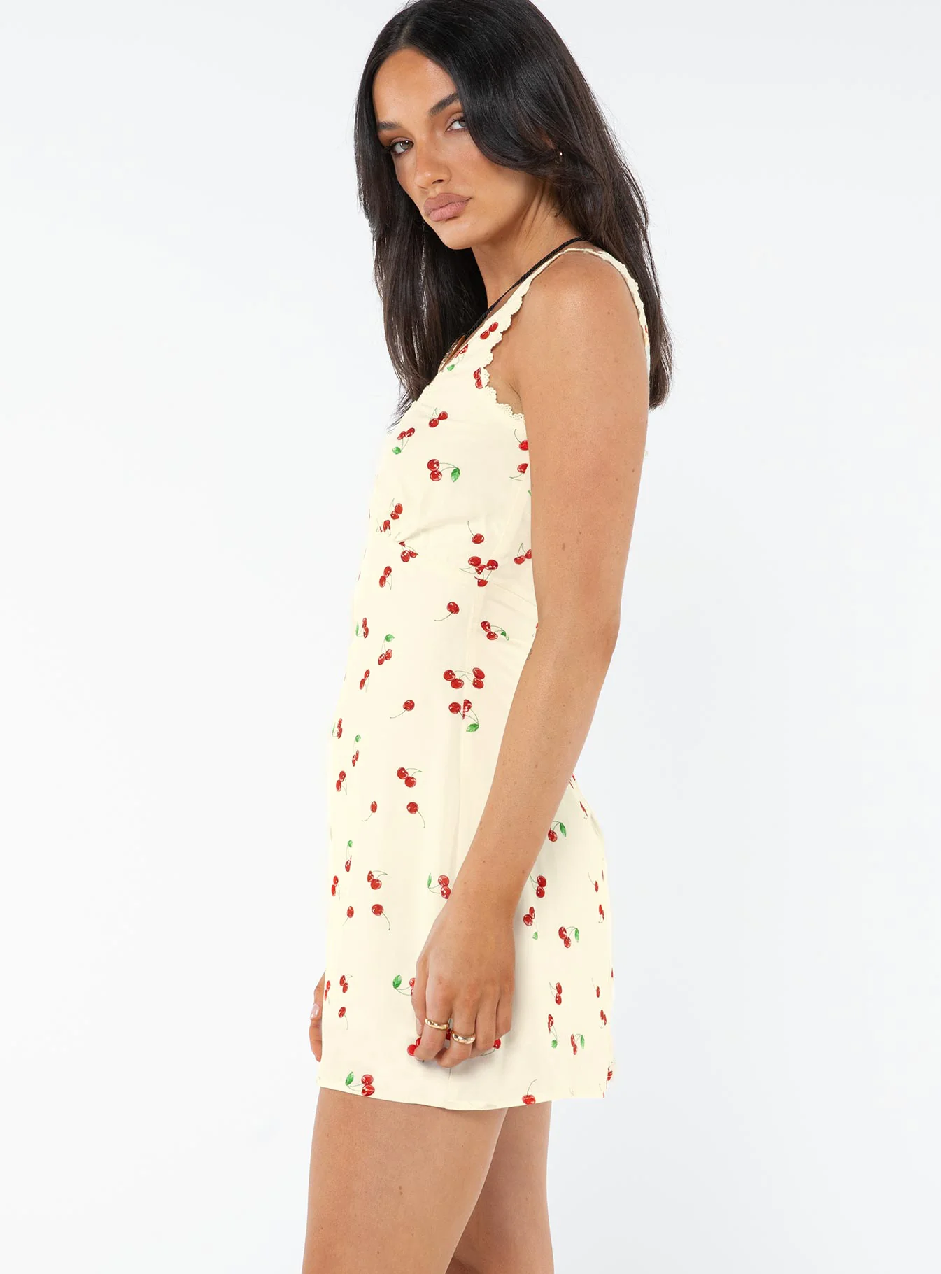 Dasha Mini Dress Cherry - Image 4