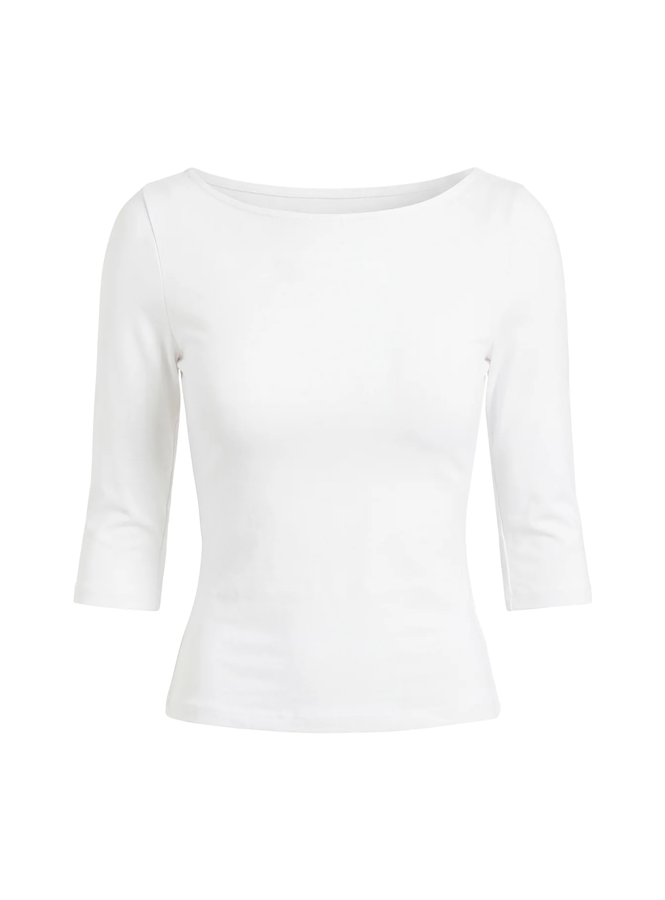 Daily Define Boatneck 3/4 Sleeve Top White - Image 8