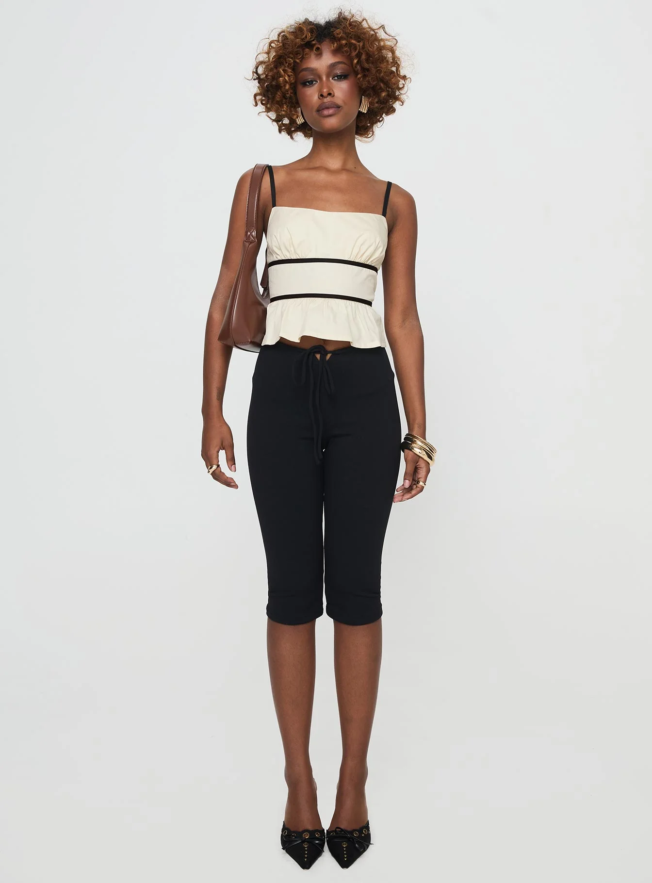 Daxon Top Cream / Black - Image 7