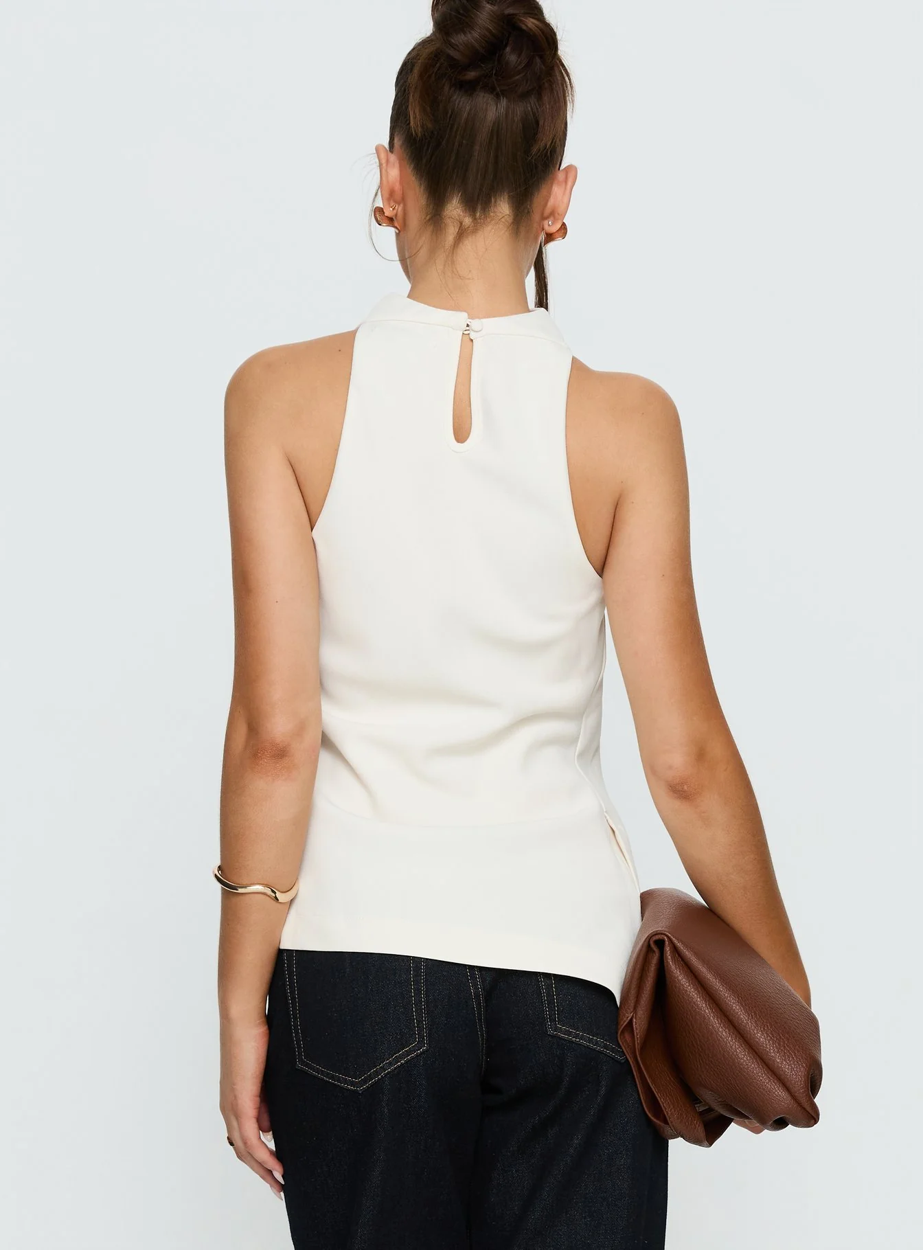 Days Get Dark Asymmetrical Top Cream - Image 5