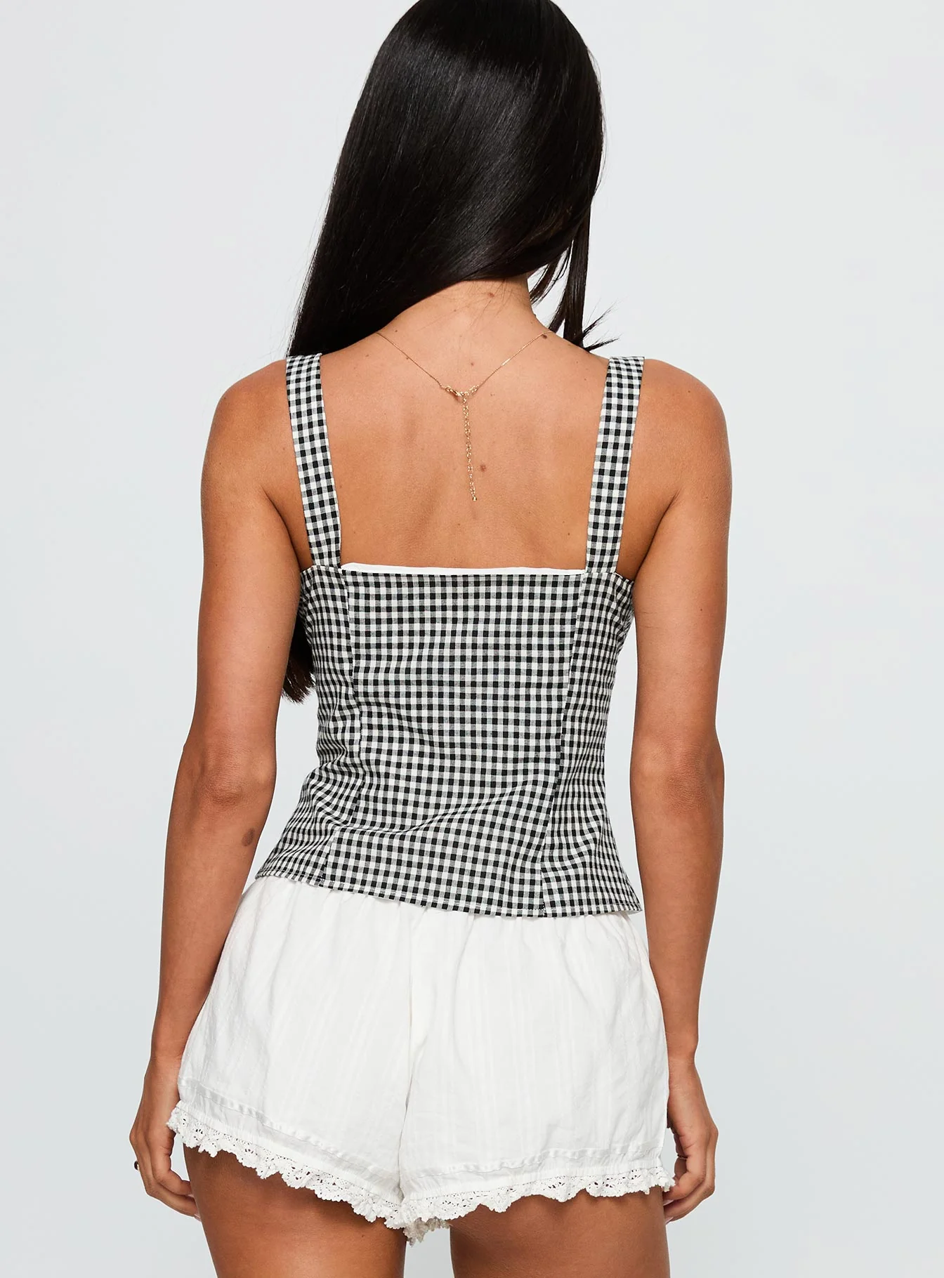 Modern Girl Top Black Gingham - Image 5