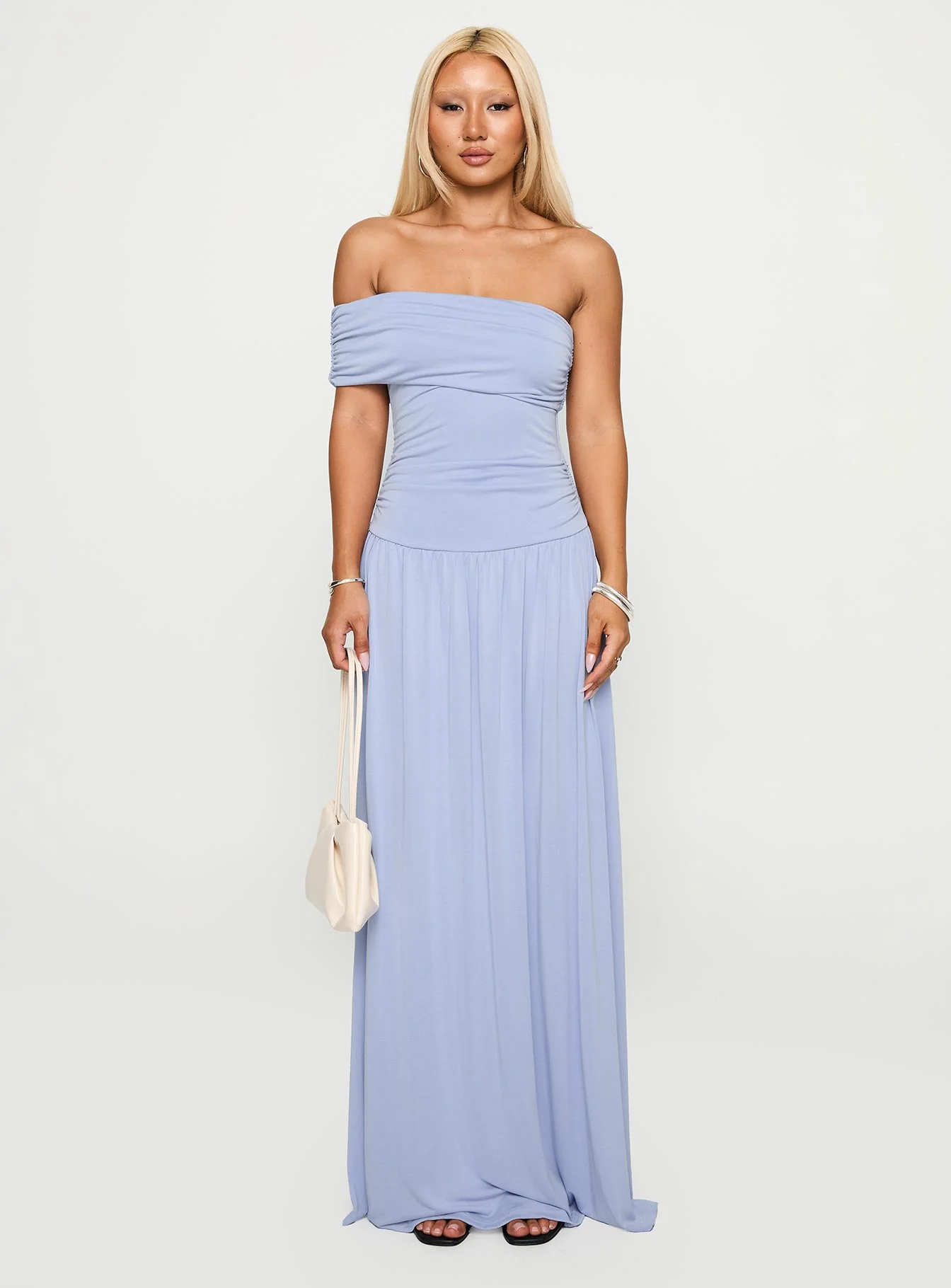 Decadence Strapless Maxi Dress Lilac - Image 7
