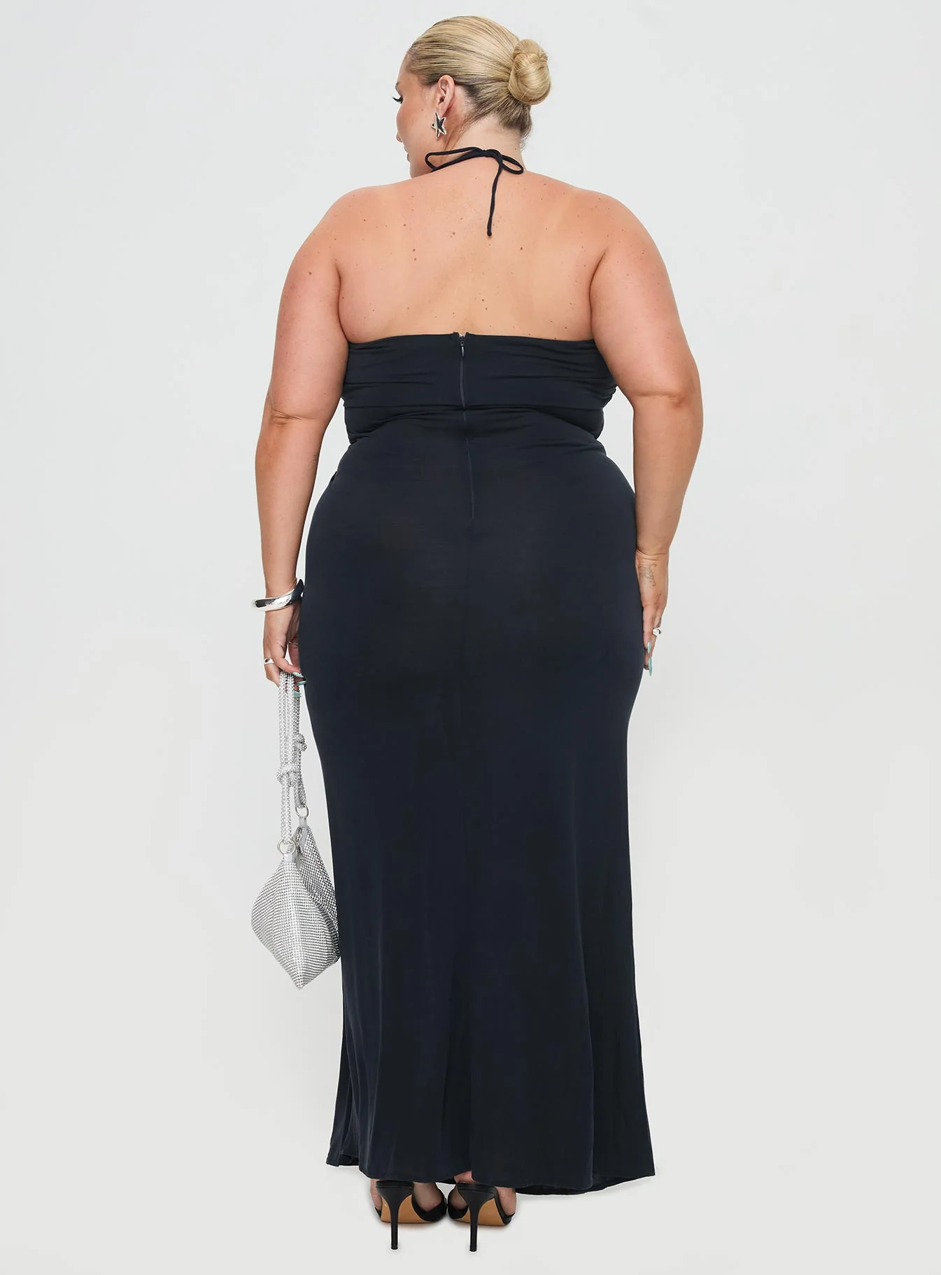 Destinations Maxi Dress Navy Curve - Image 5