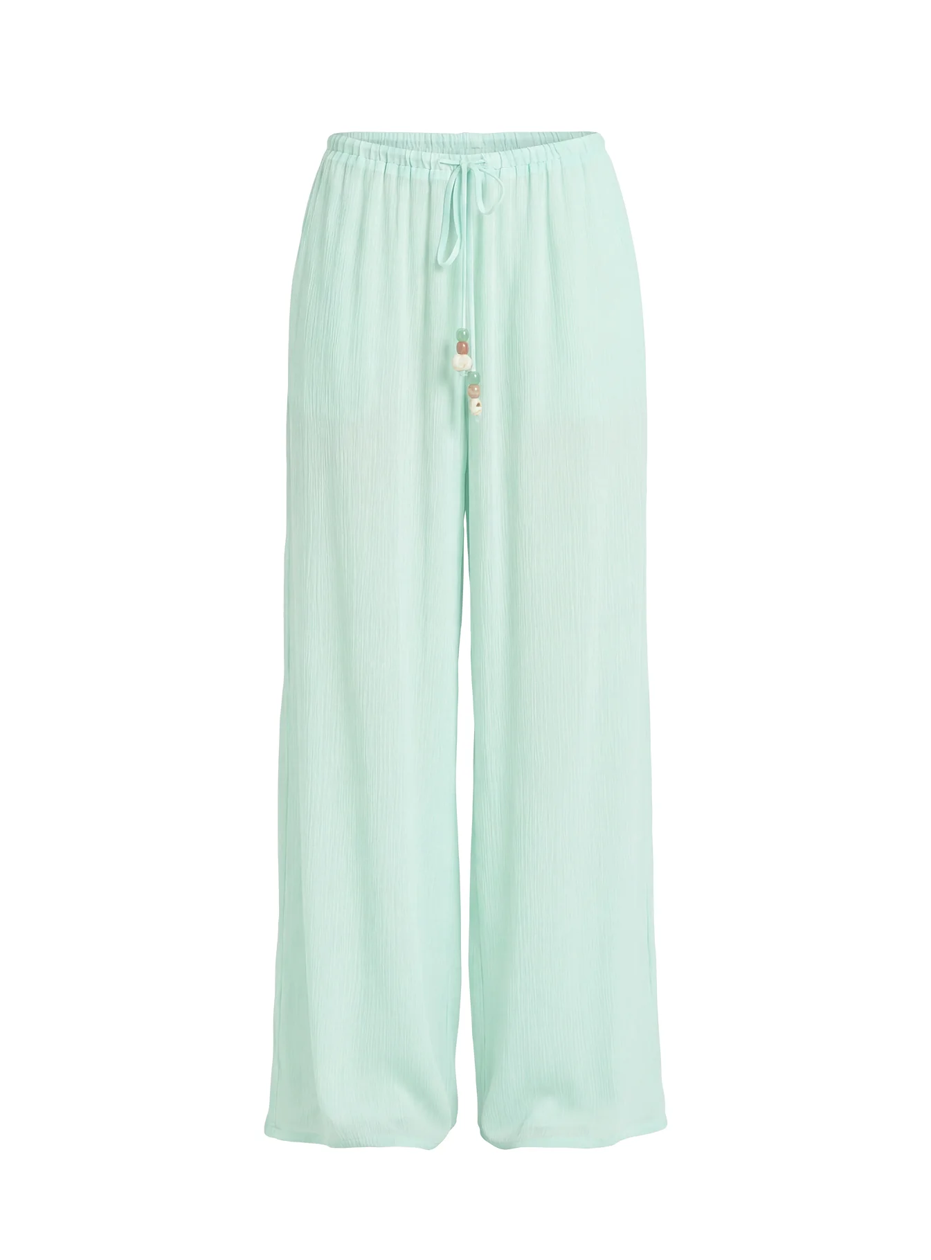 Distinction Chiffon Pants Aqua - Image 10