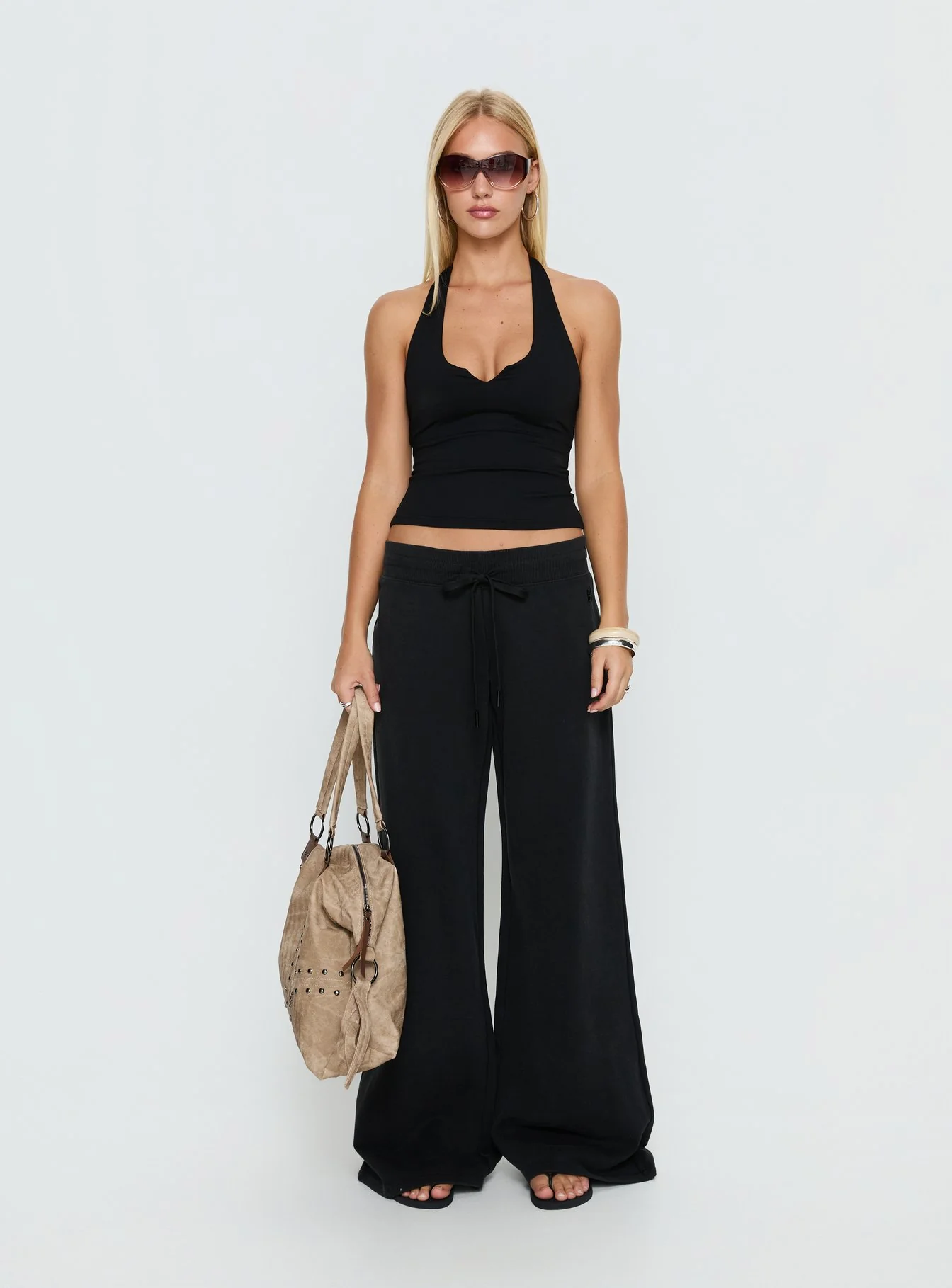 Dodie Wide Leg Pants Washed Black - Image 7