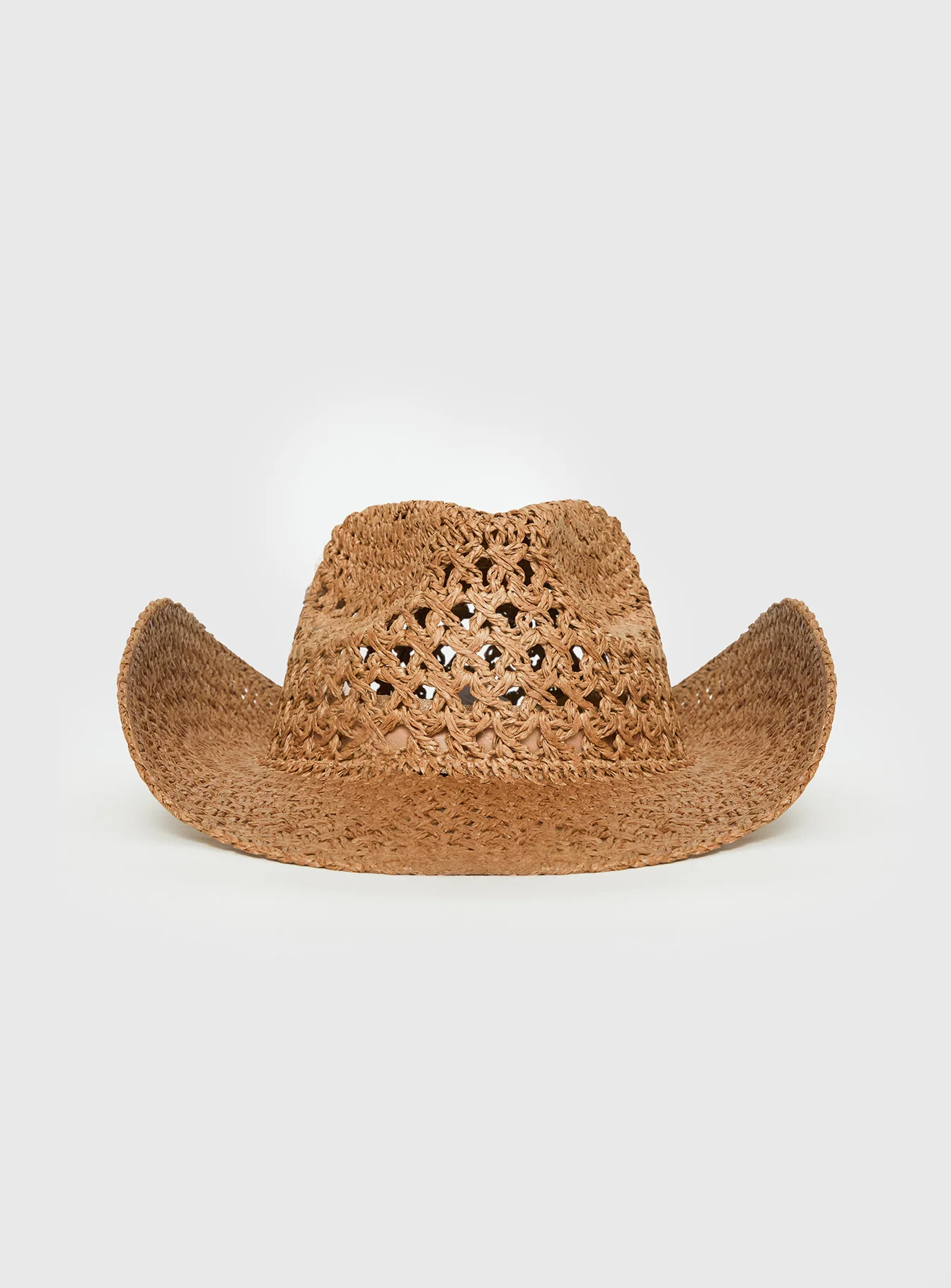 Double Take Woven Cowgirl Hat Tan - Image 2