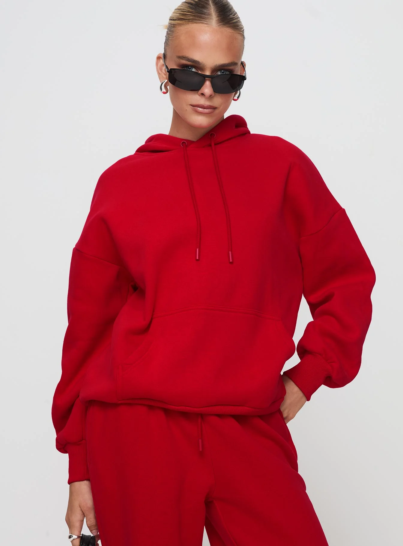 Dream Fleece Classic Hoodie Red - Image 2