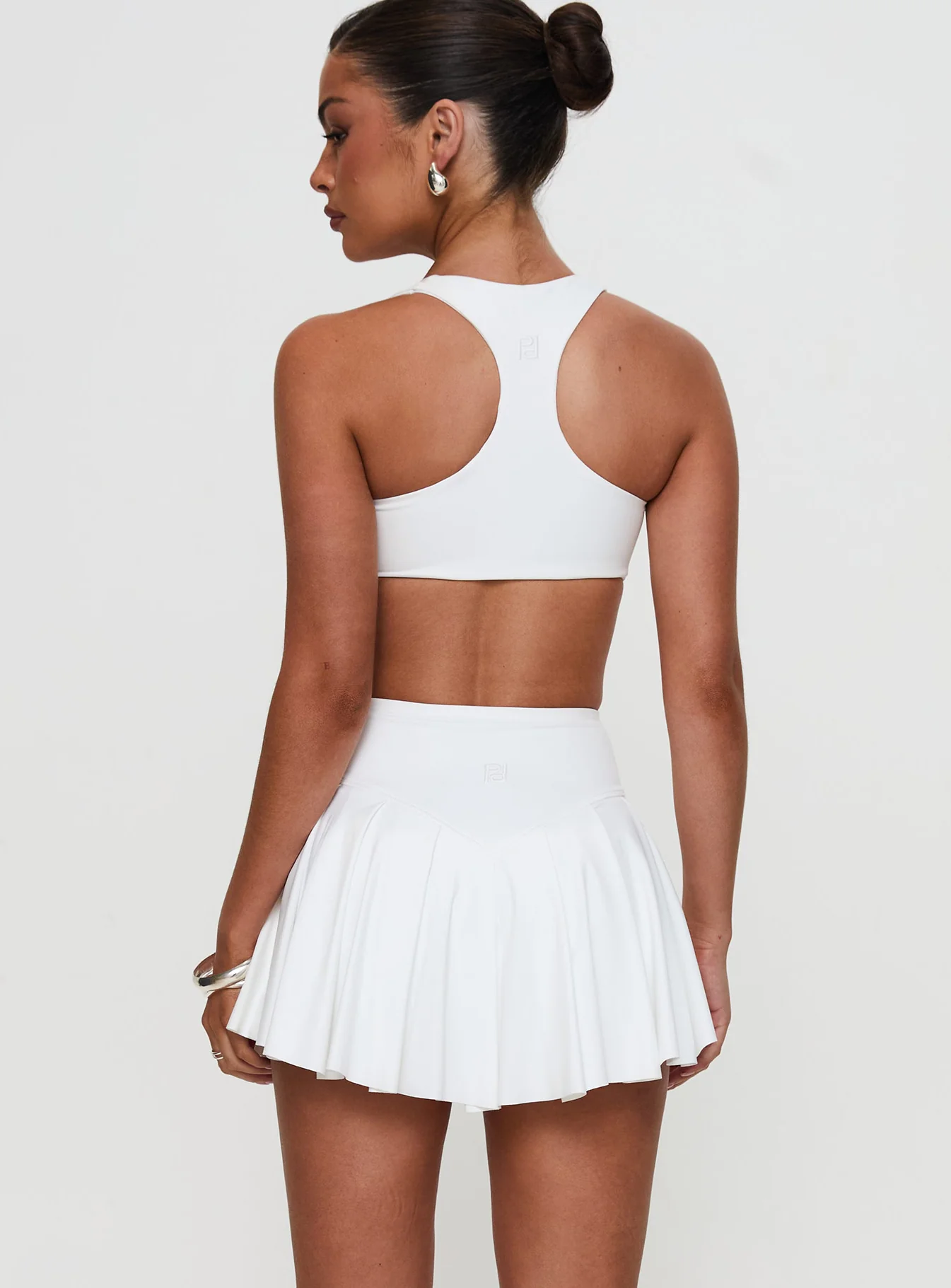 Dynamic Pleat Active Skort White - Image 5