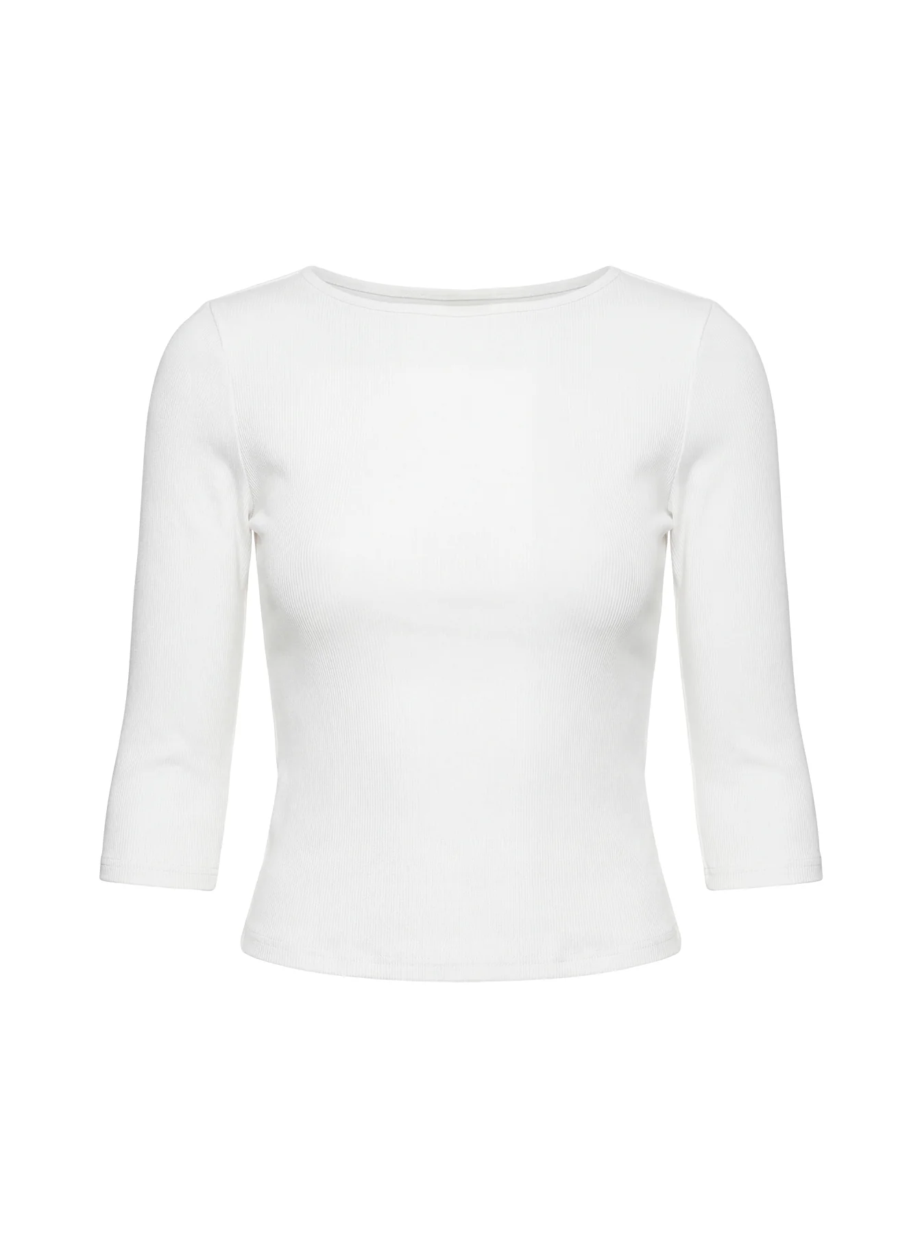 Elaia 3/4 Sleeve Top White - Image 15