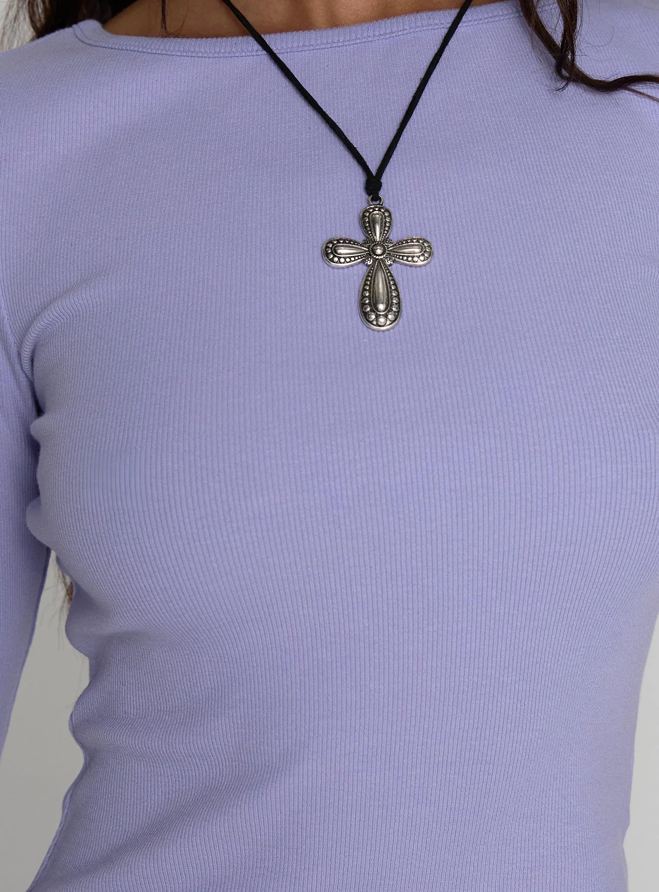 Elaia 3/4 Sleeve Top Purple - Image 6