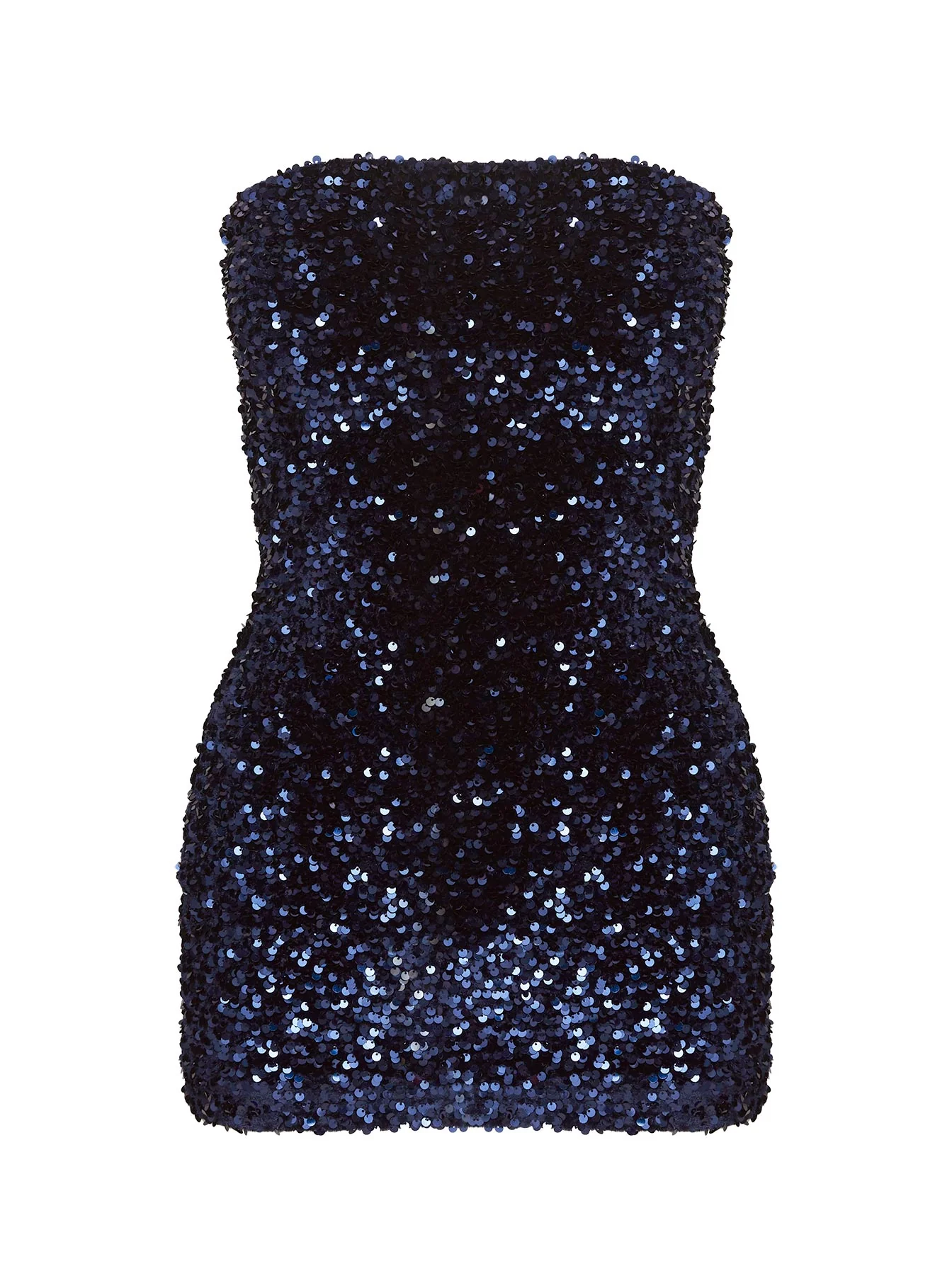Eldoni Strapless Mini Dress Navy - Image 5