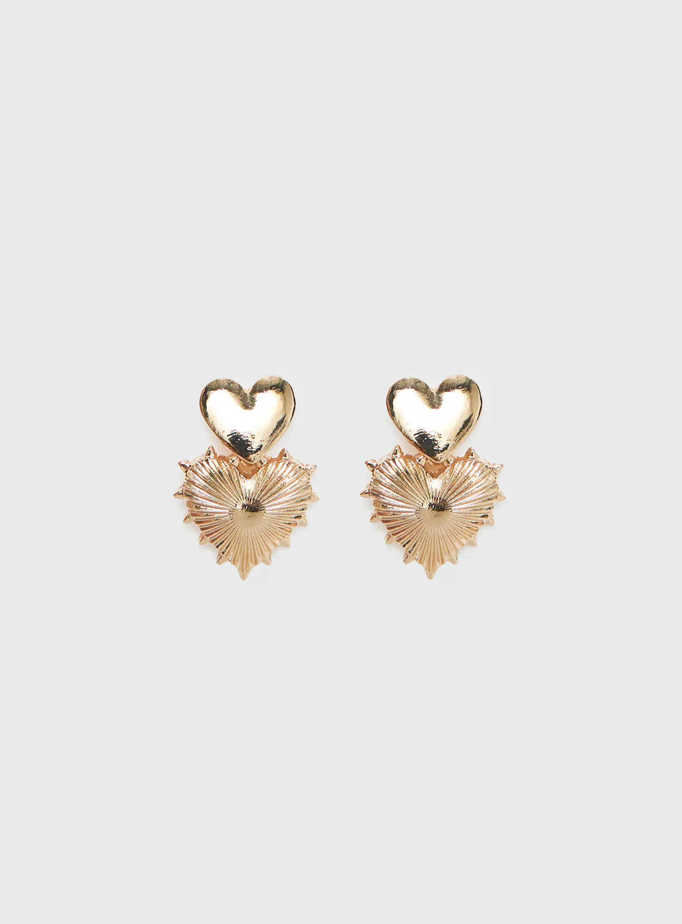 Eliette Heart Earrings Gold - Image 2