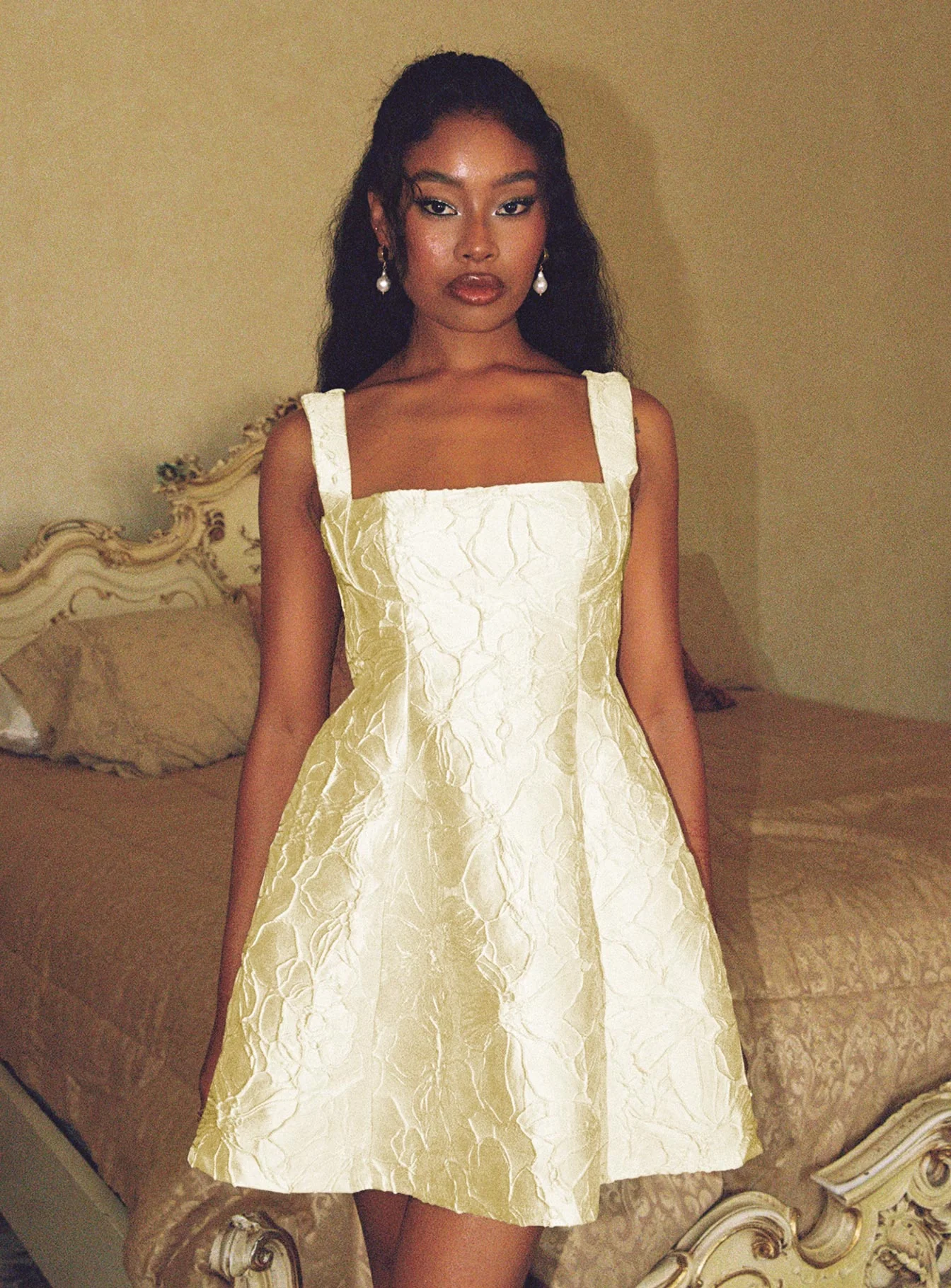 Eloquent Mini Dress Light Yellow - Image 2