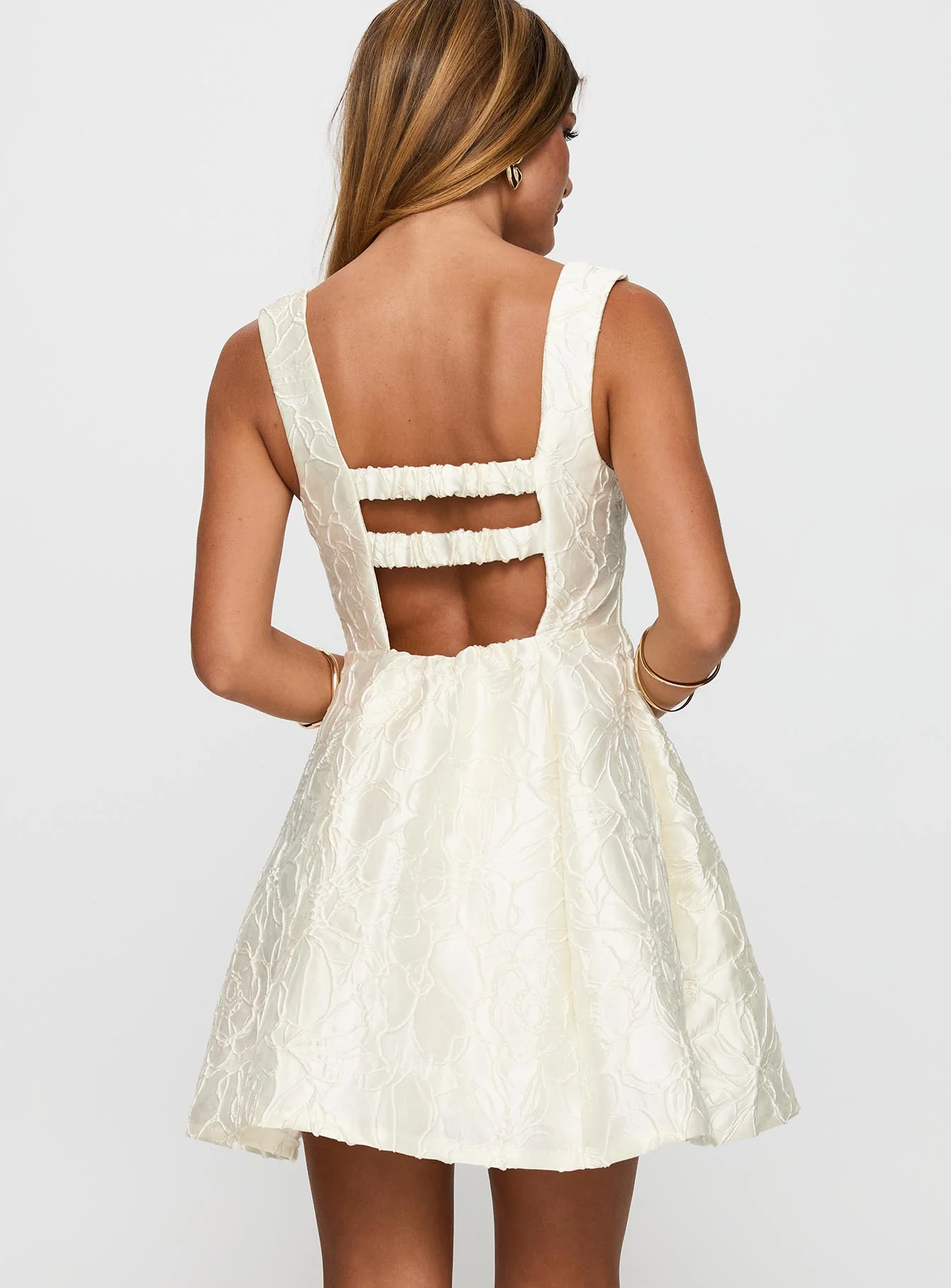 Eloquent Mini Dress Ivory - Image 5