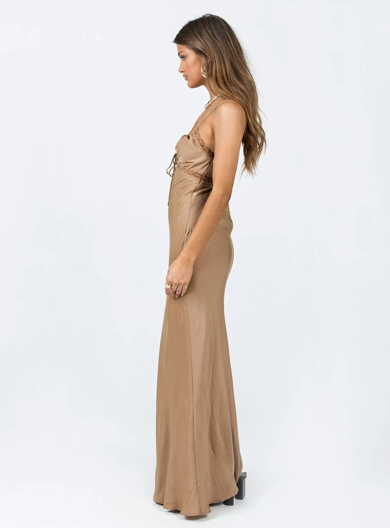 Emily Maxi Dress Brown - Image 4