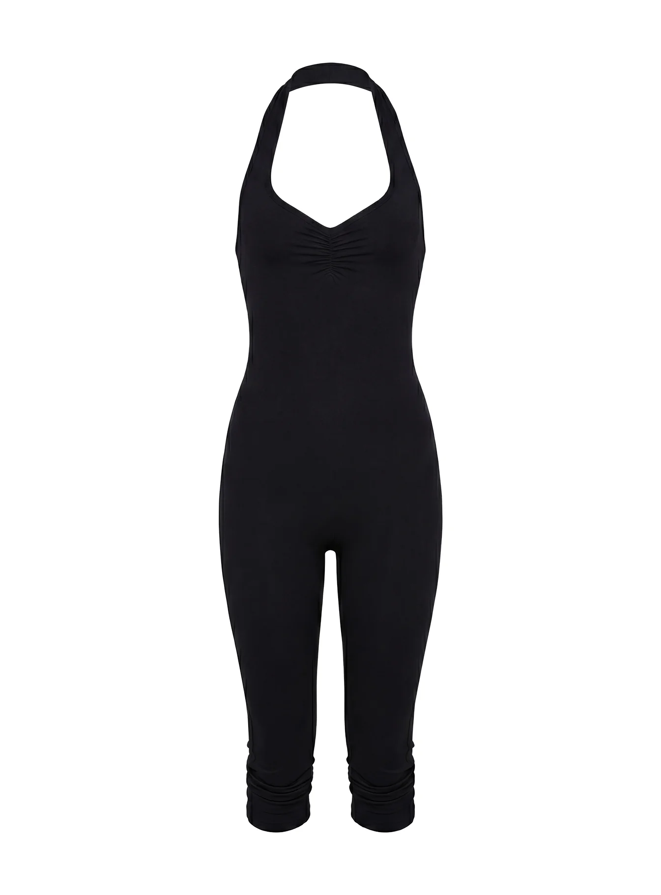 Emmott 3/4 Halter Jumpsuit Black - Image 12