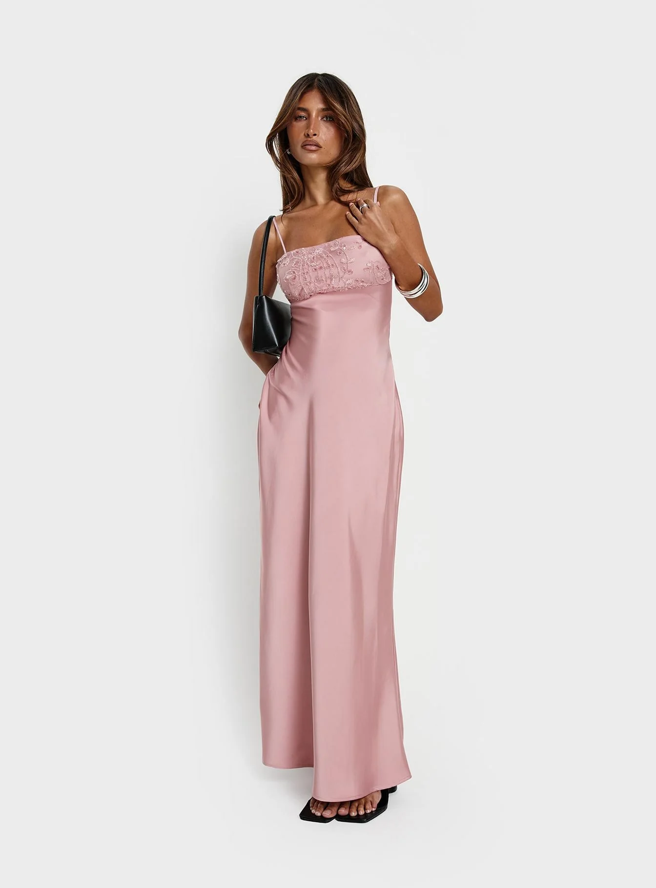 Engracia Sequin Maxi Dress Pink - Image 8