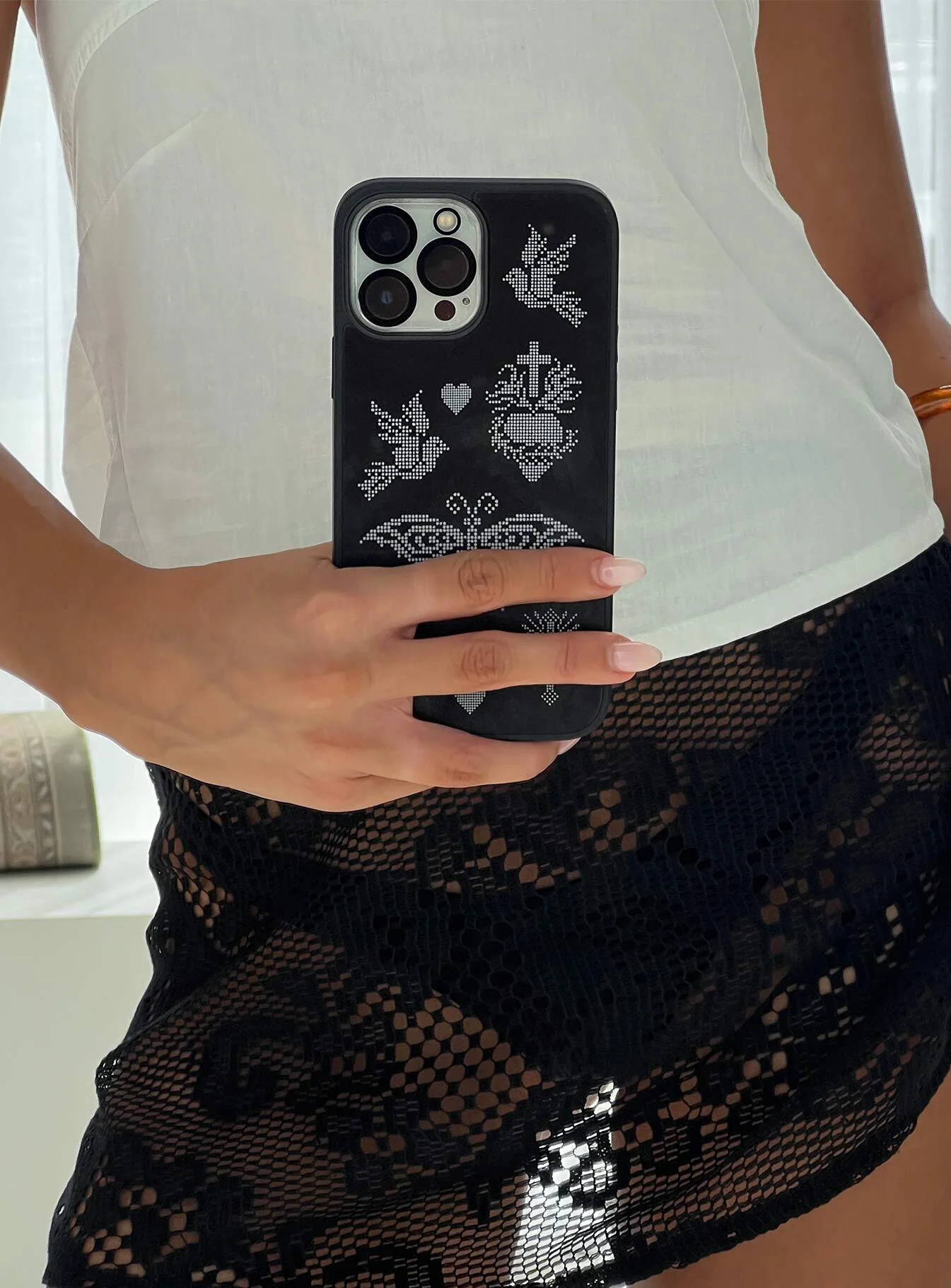 Enhancement iPhone Case Black - Image 3