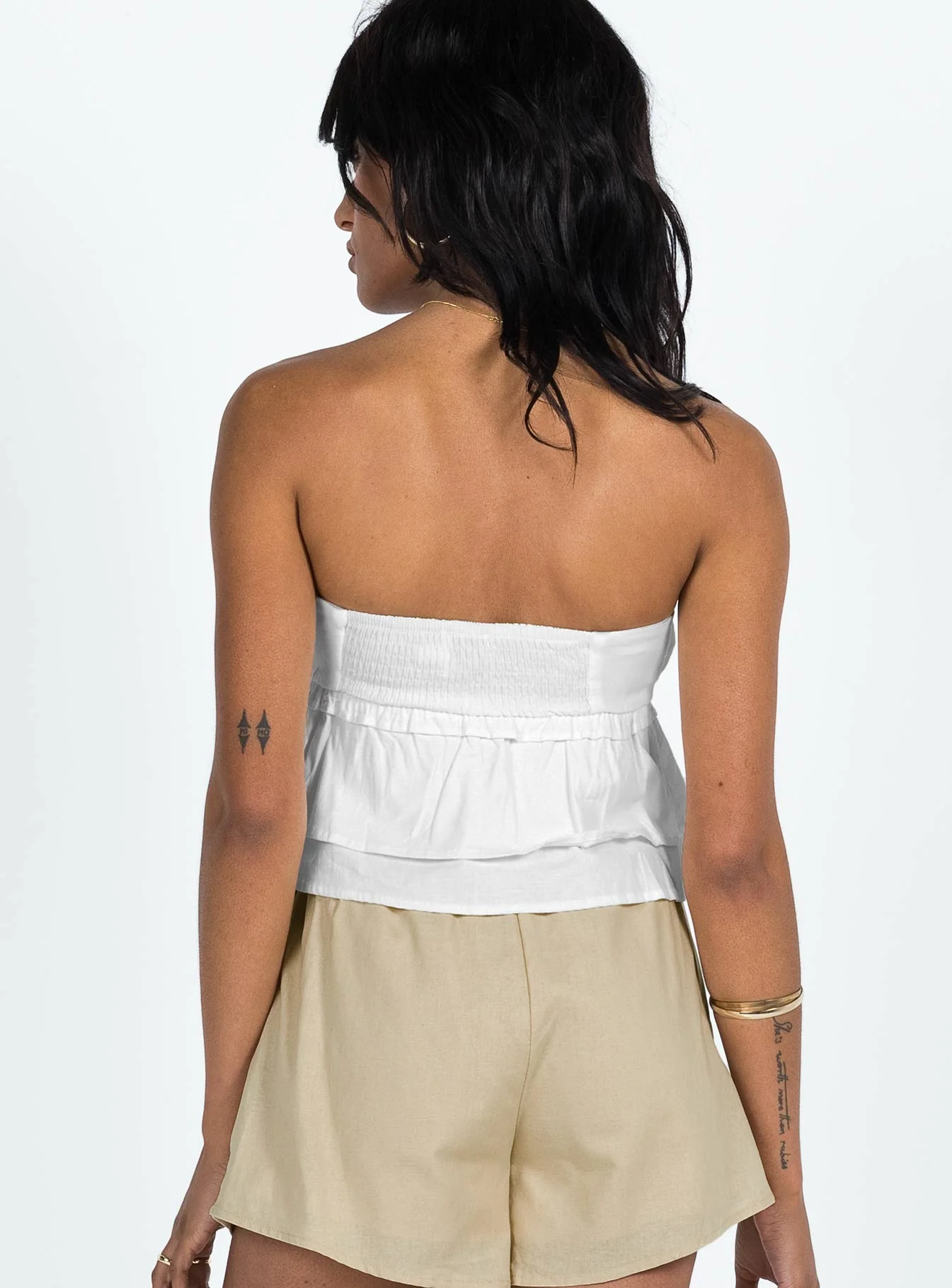Ericka Strapless Top White - Image 5