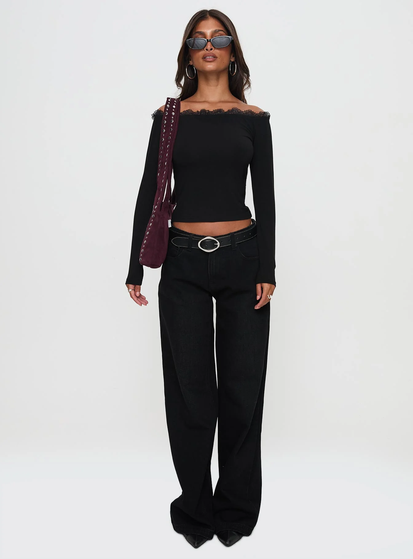 Everlong Mid Rise Straight Leg Jeans Mid Black Wash - Image 7
