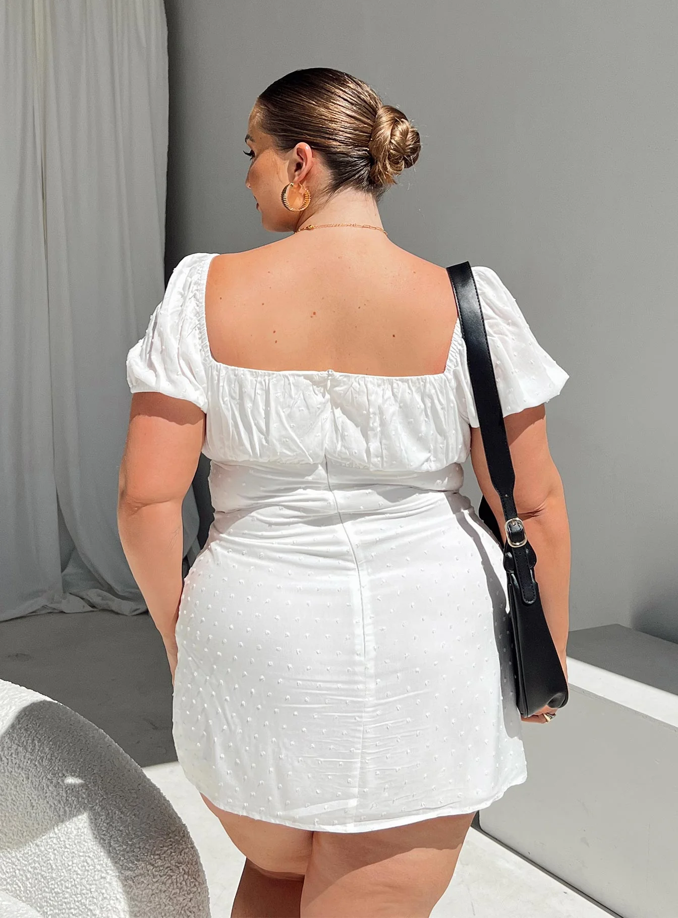 Fauci Mini Dress White Curve - Image 6