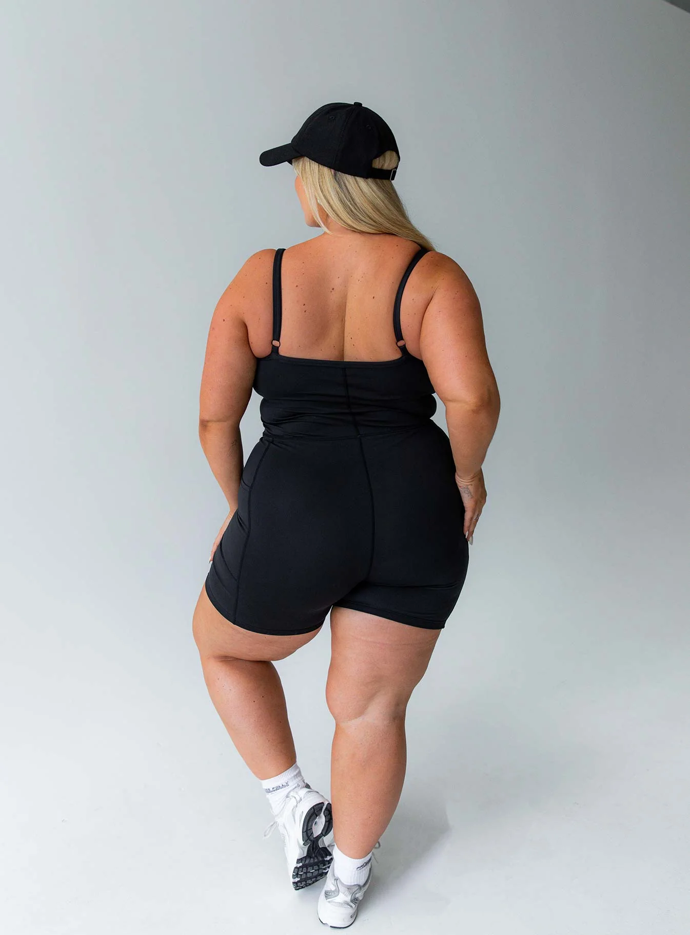 Feel Good Contour Activewear Catsuit Black Curve - Image 4