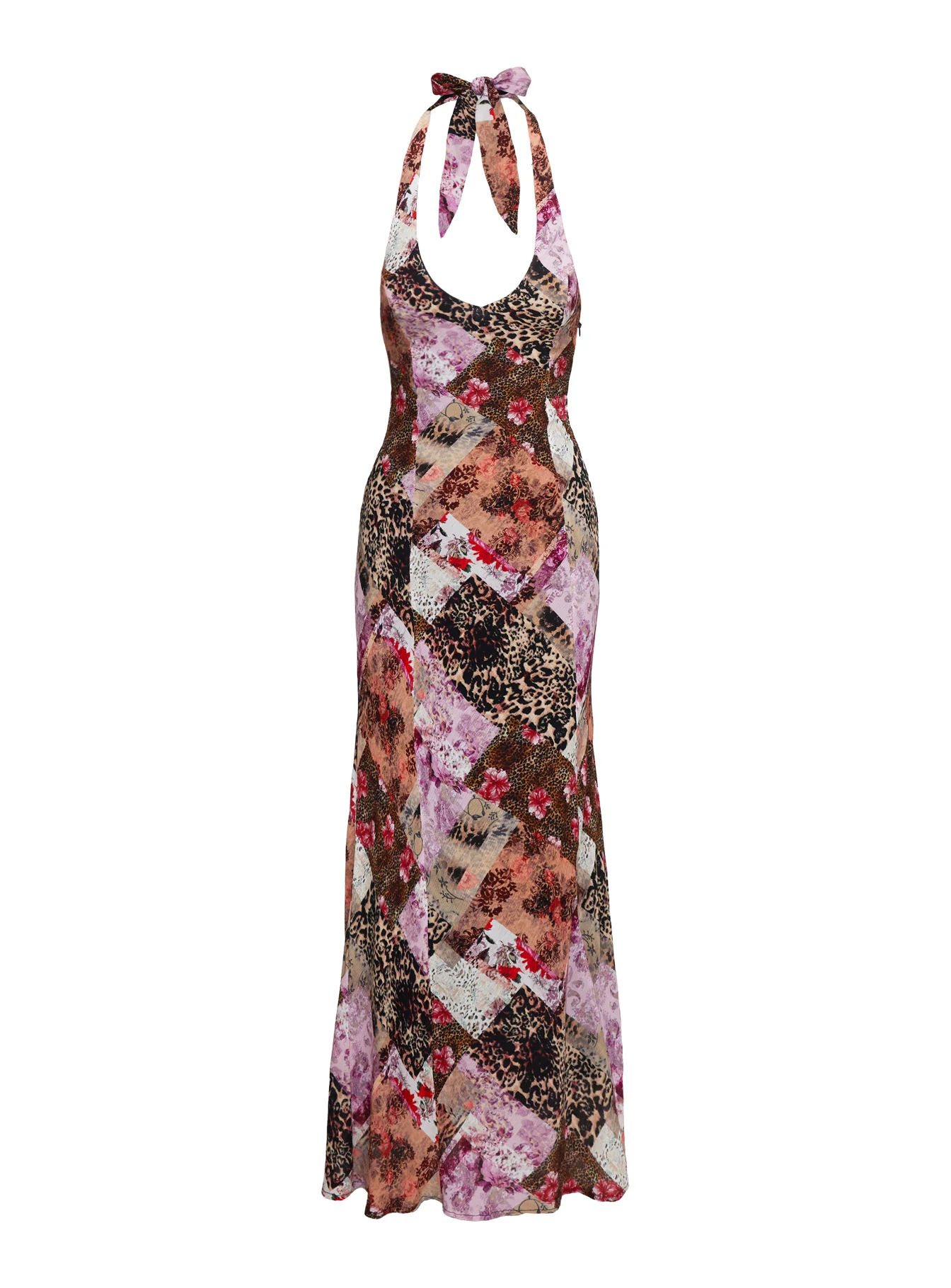 Flora Halter Maxi Dress Multi - Image 6