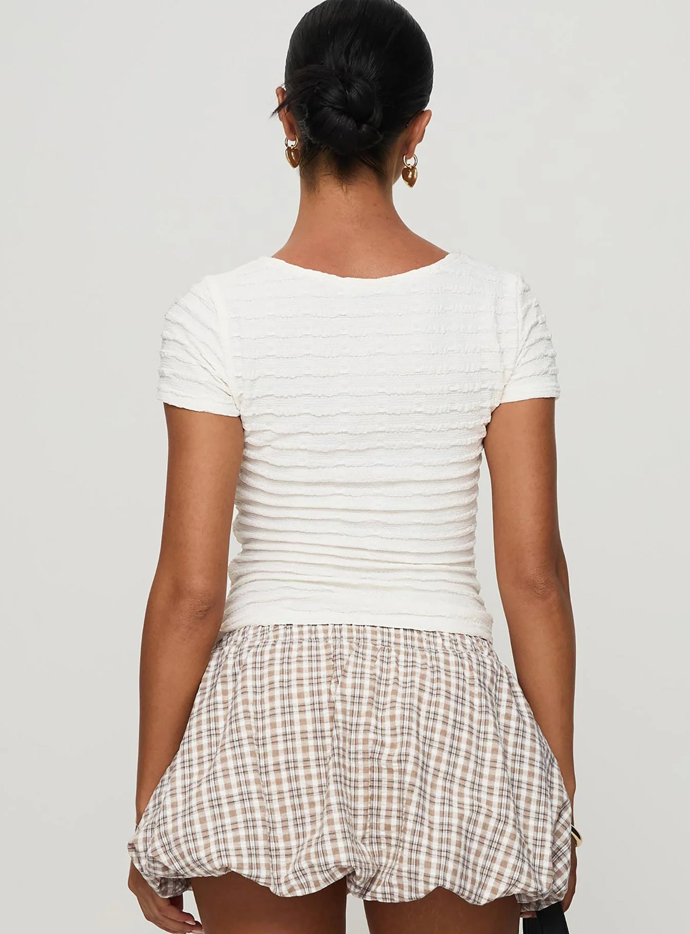 For The Better Textured Top White - Image 5