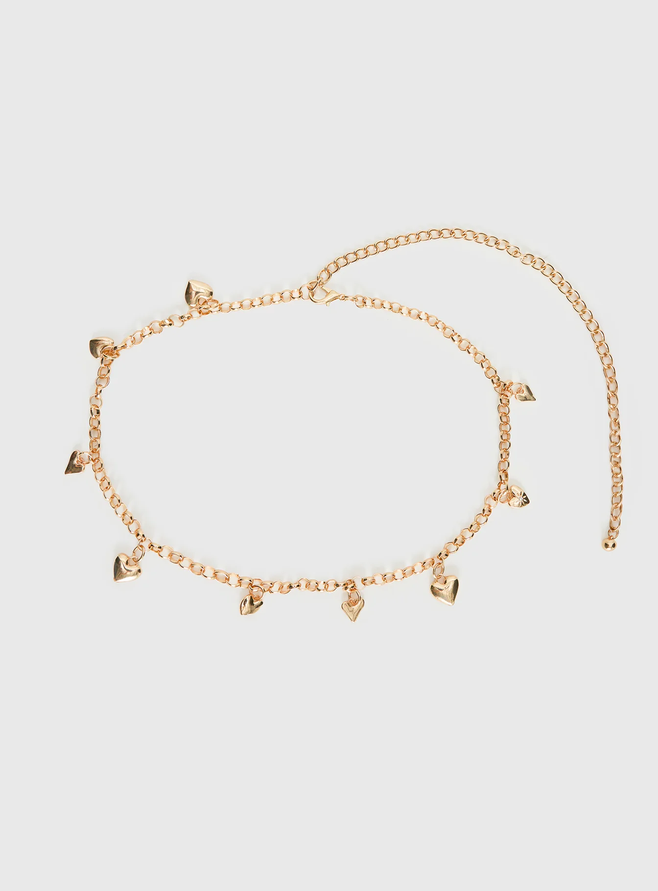 Forever Loved Heart Chain Belt Gold - Image 2