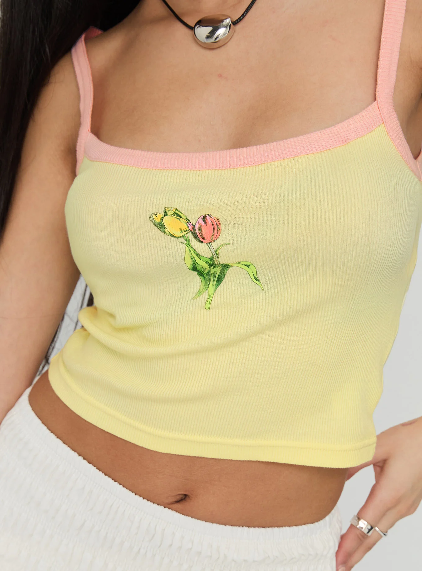 Gardens Of Summer Graphic Tank Yellow - Image 6