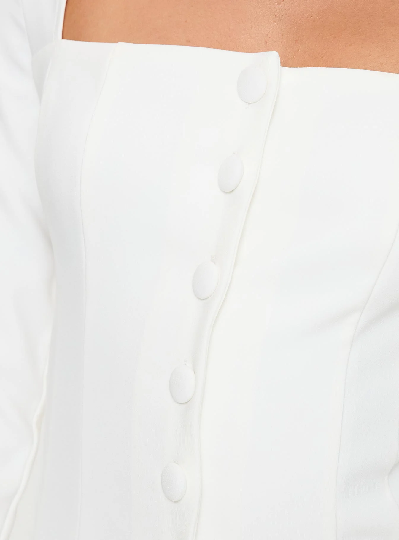 Gaskin Long Sleeve Top White - Image 6