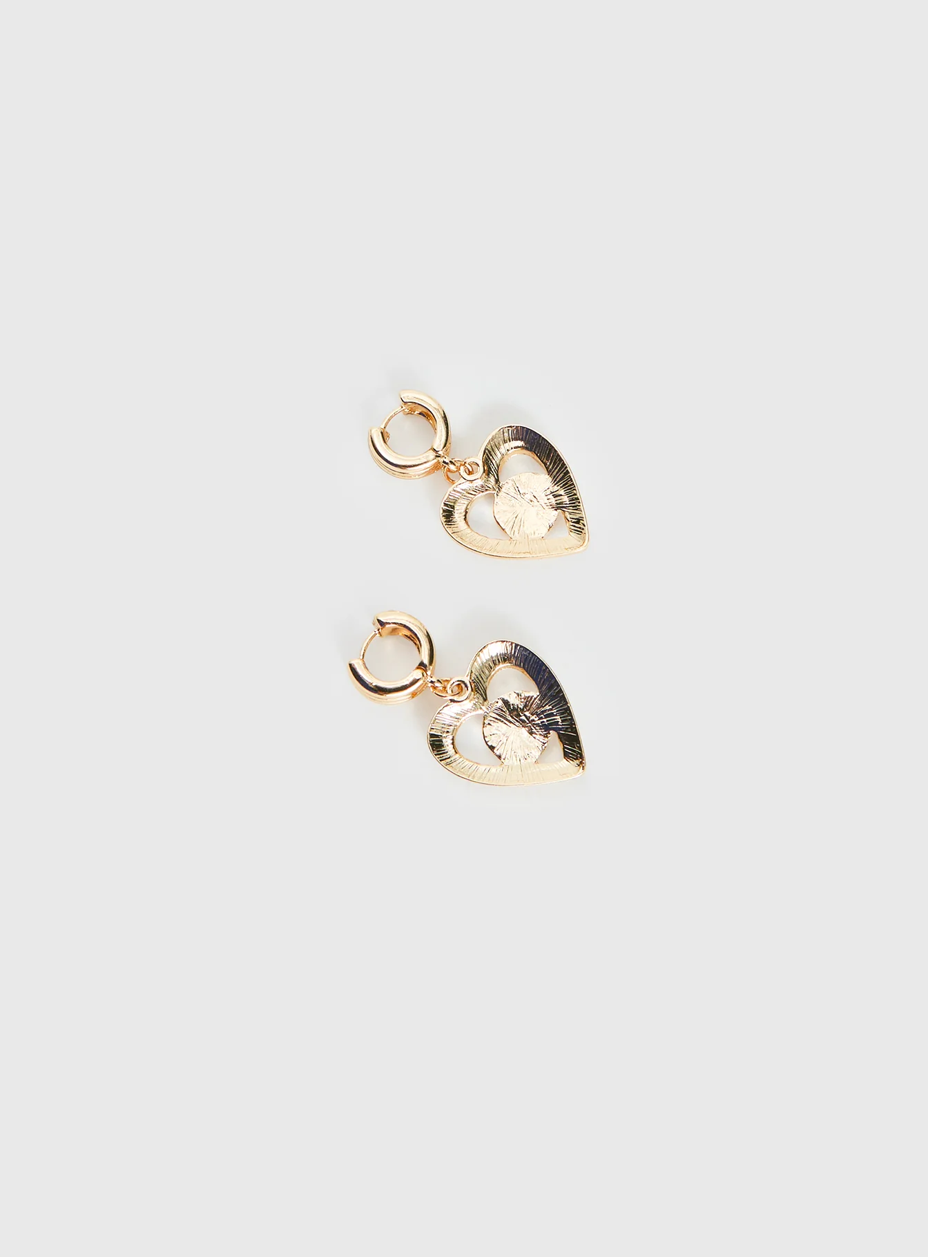 Giabella Heart Earrings Gold - Image 4