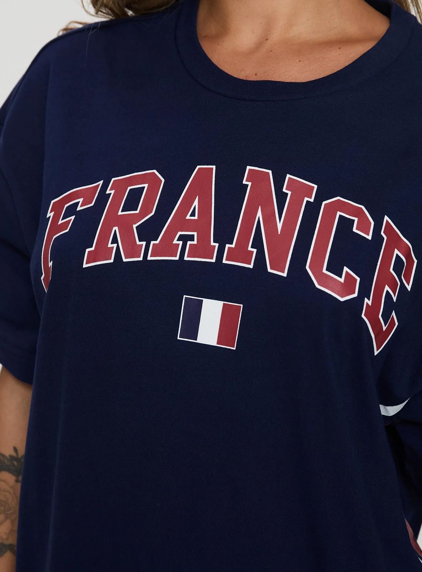 Goal France Oversized Tee Blue - Image 6