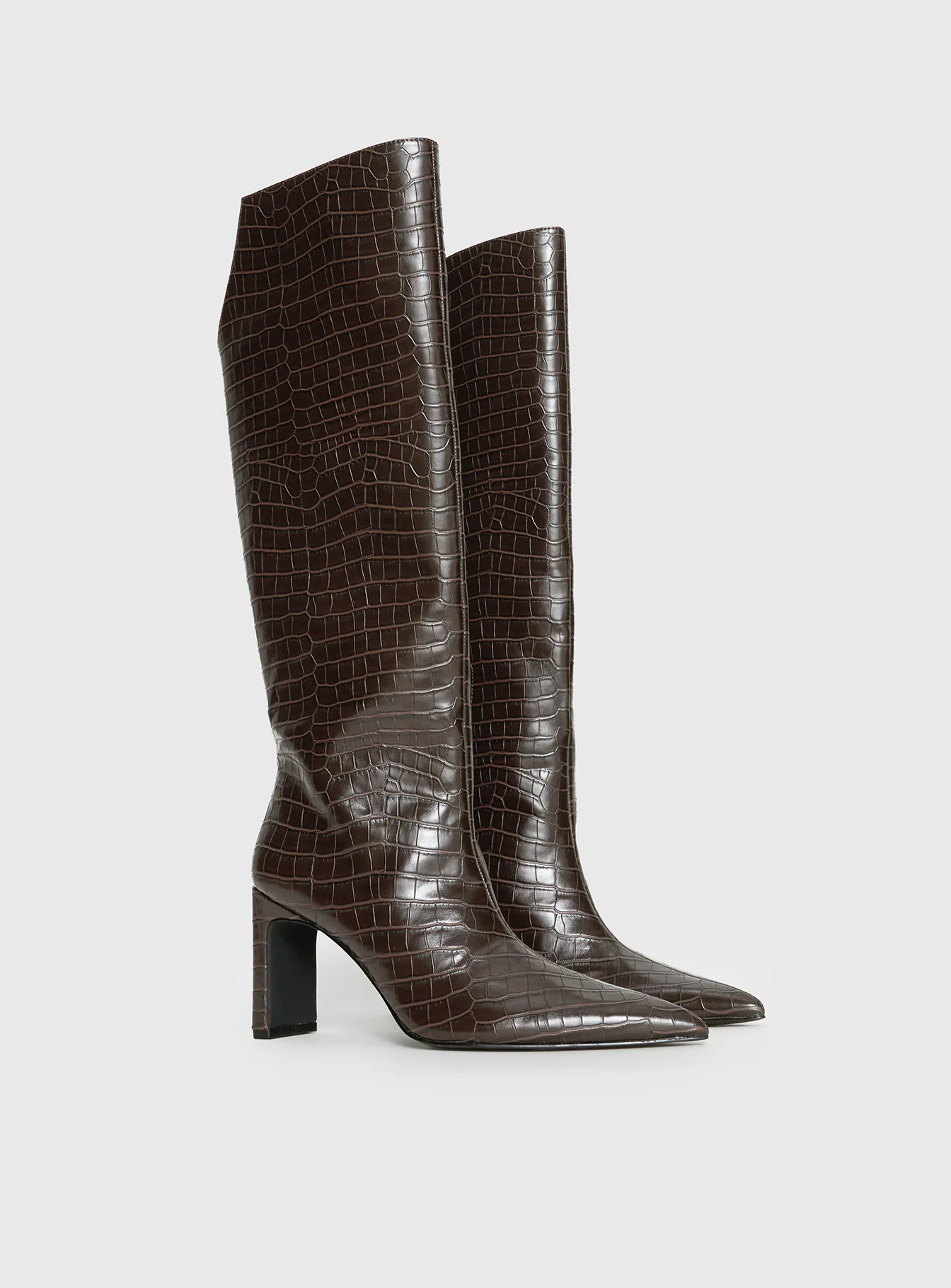 Good Judgement Knee High Boots Chocolate - Image 2
