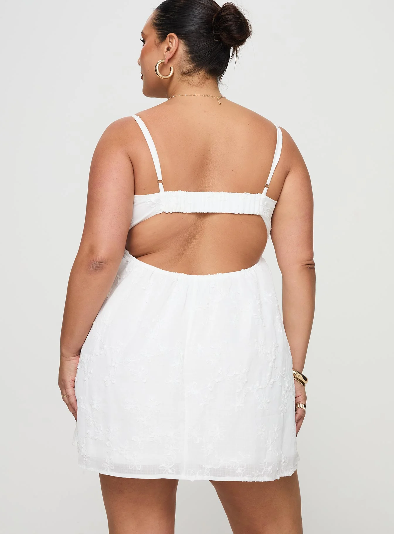 Granno Mini Dress White Curve - Image 5